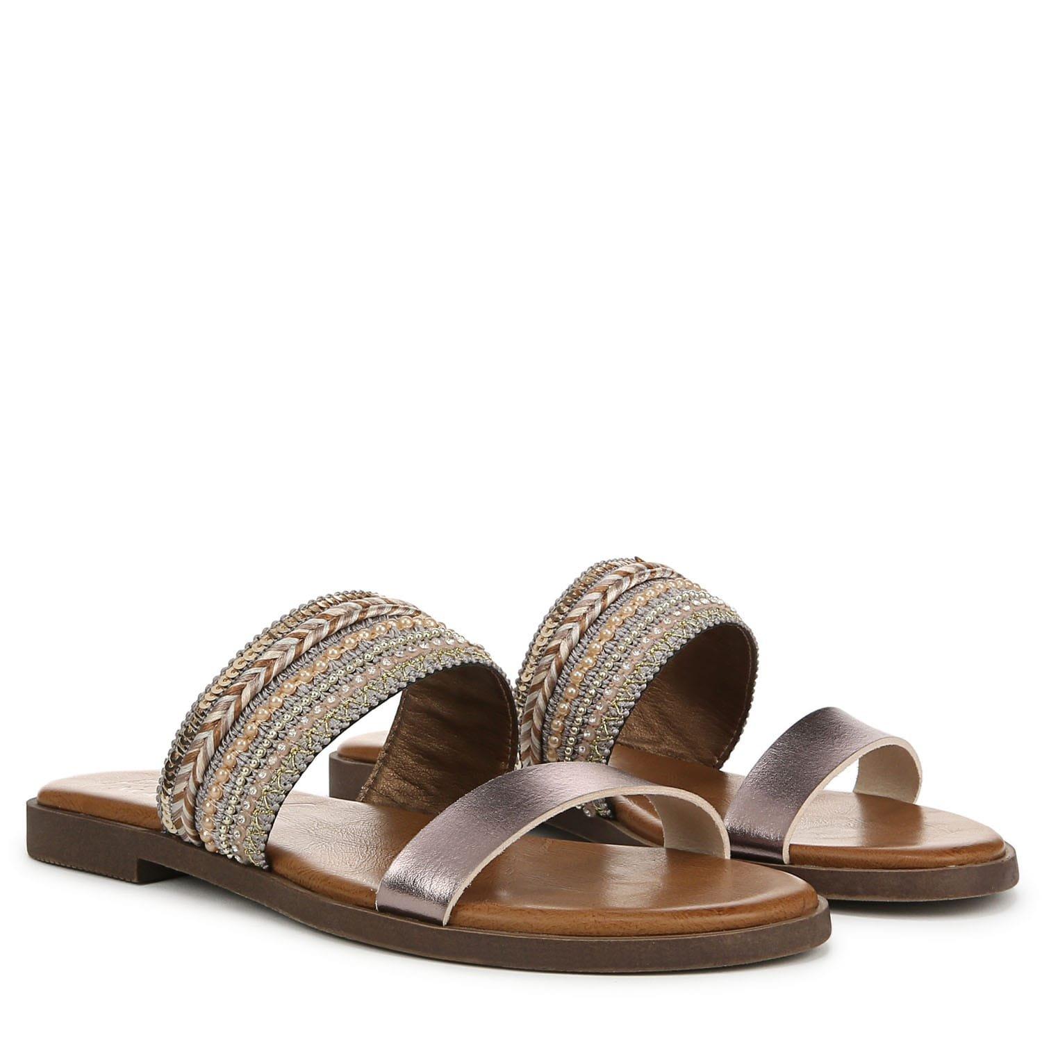 Tan - Blowfish Malibu - Curtis Embellished Slide Sandals - 2