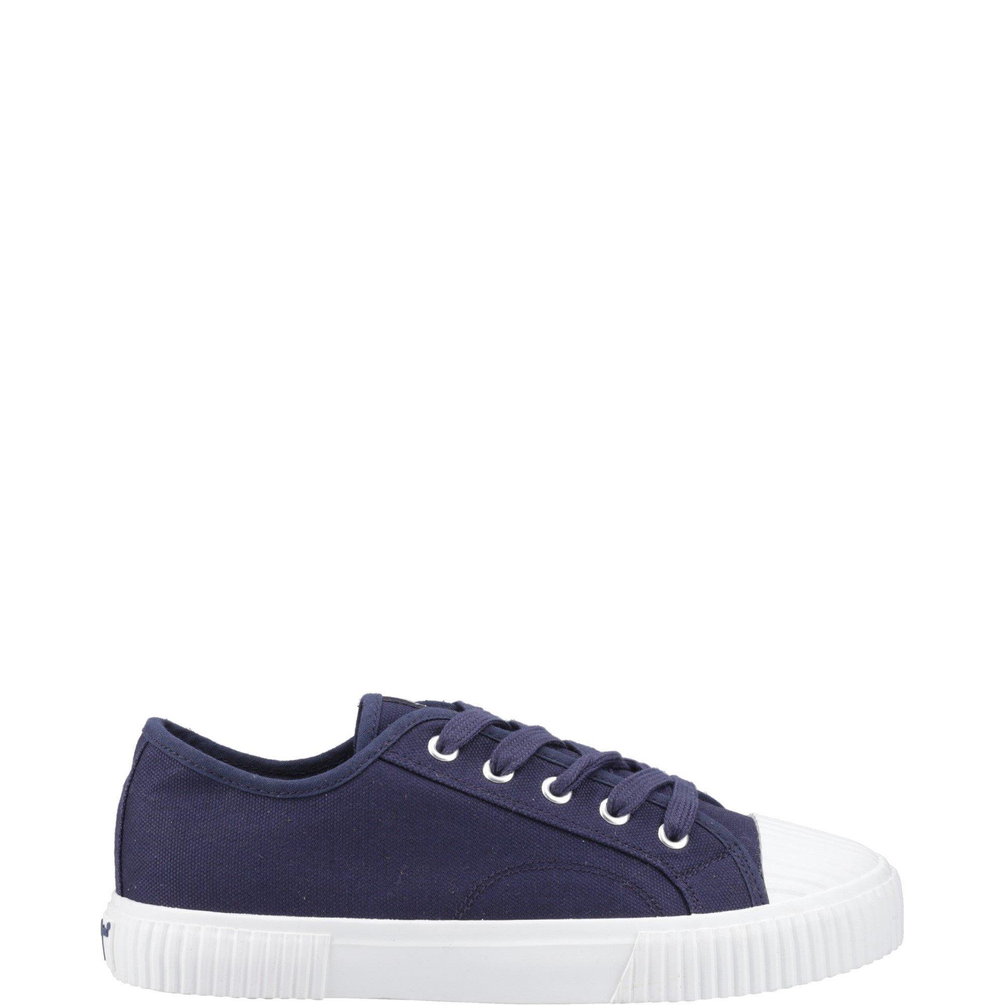 Navy - Hush Puppies - Freya Canvas Trainer - 1