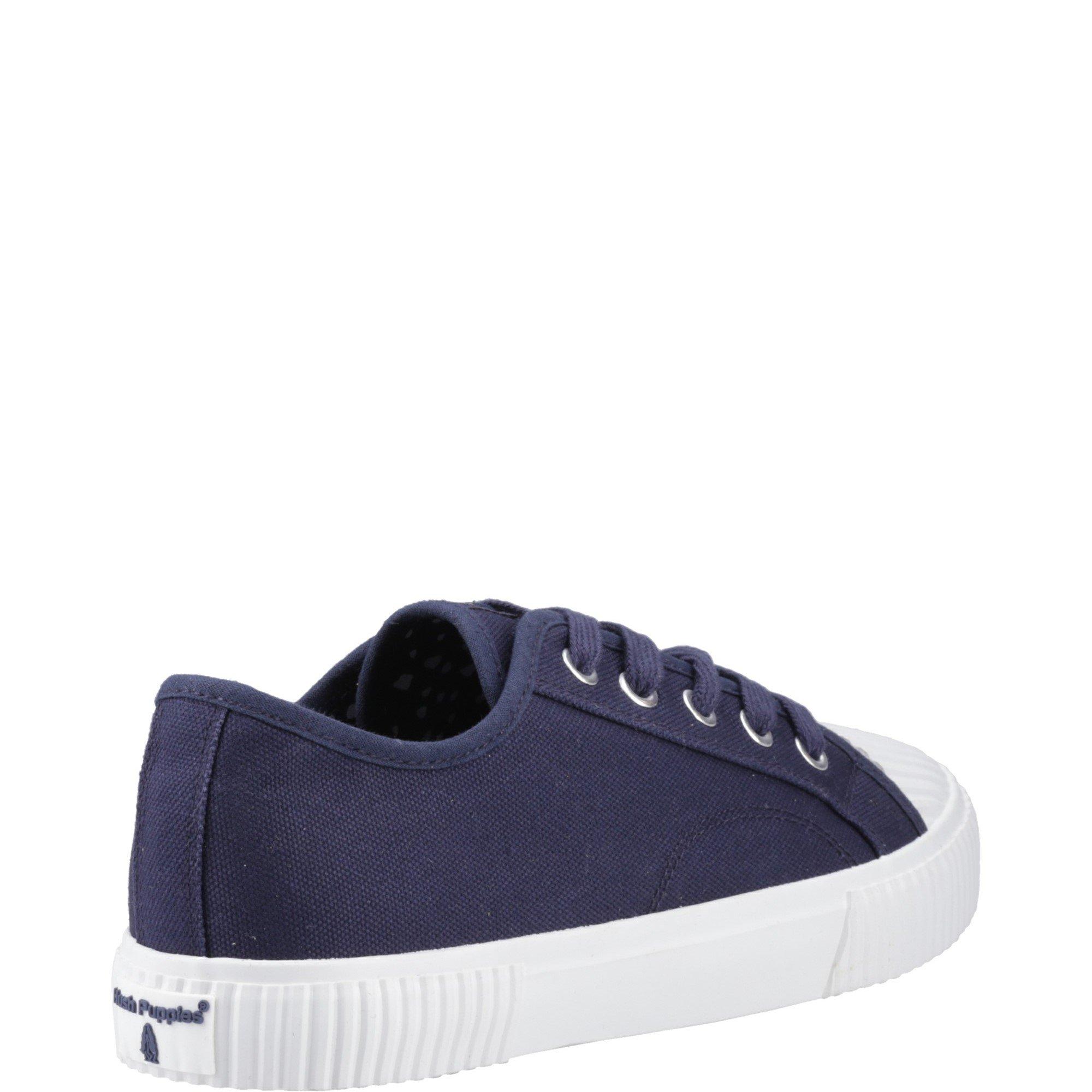Navy - Hush Puppies - Freya Canvas Trainer - 3