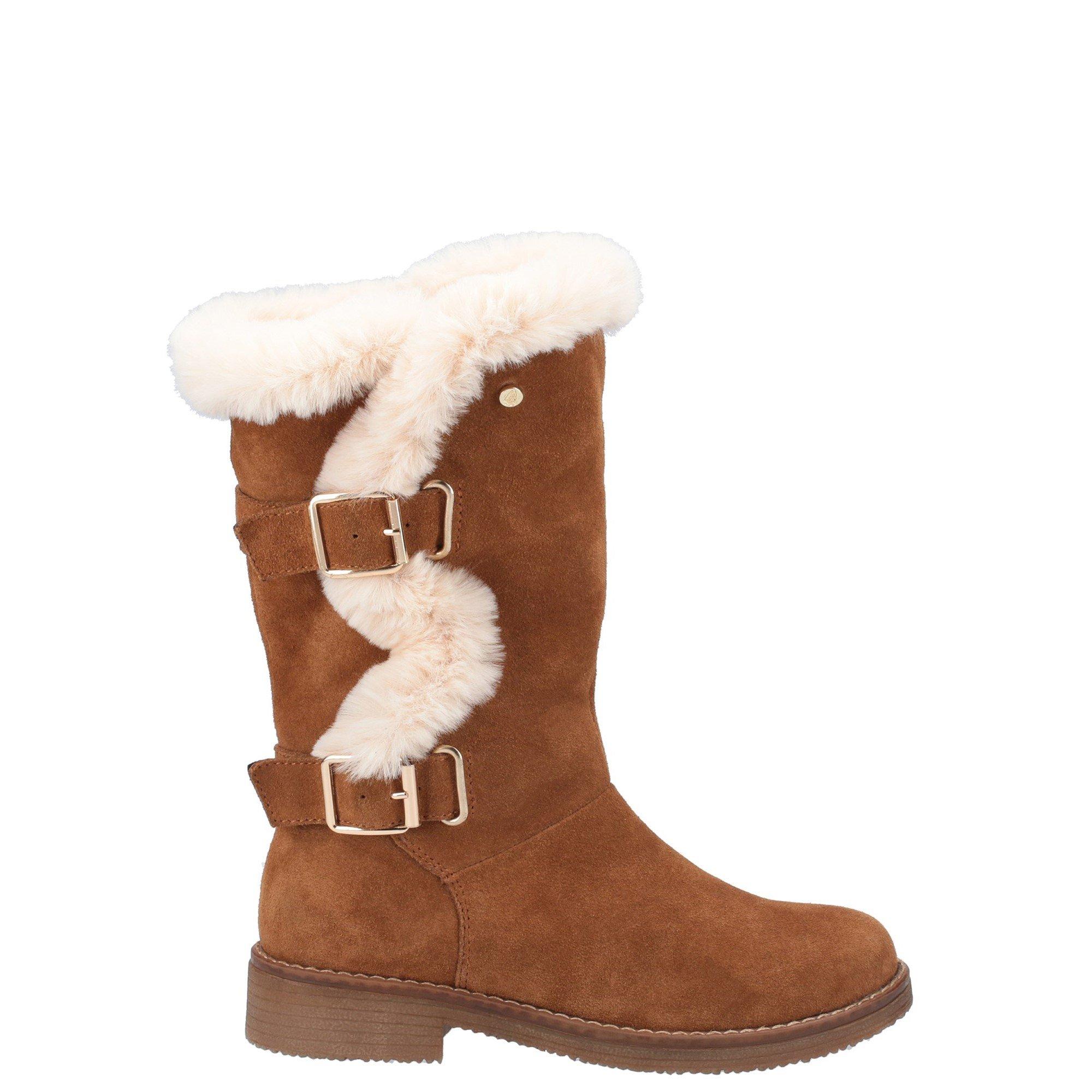 Brown - Hush Puppies - Megan Ladies Mid Boots - 1