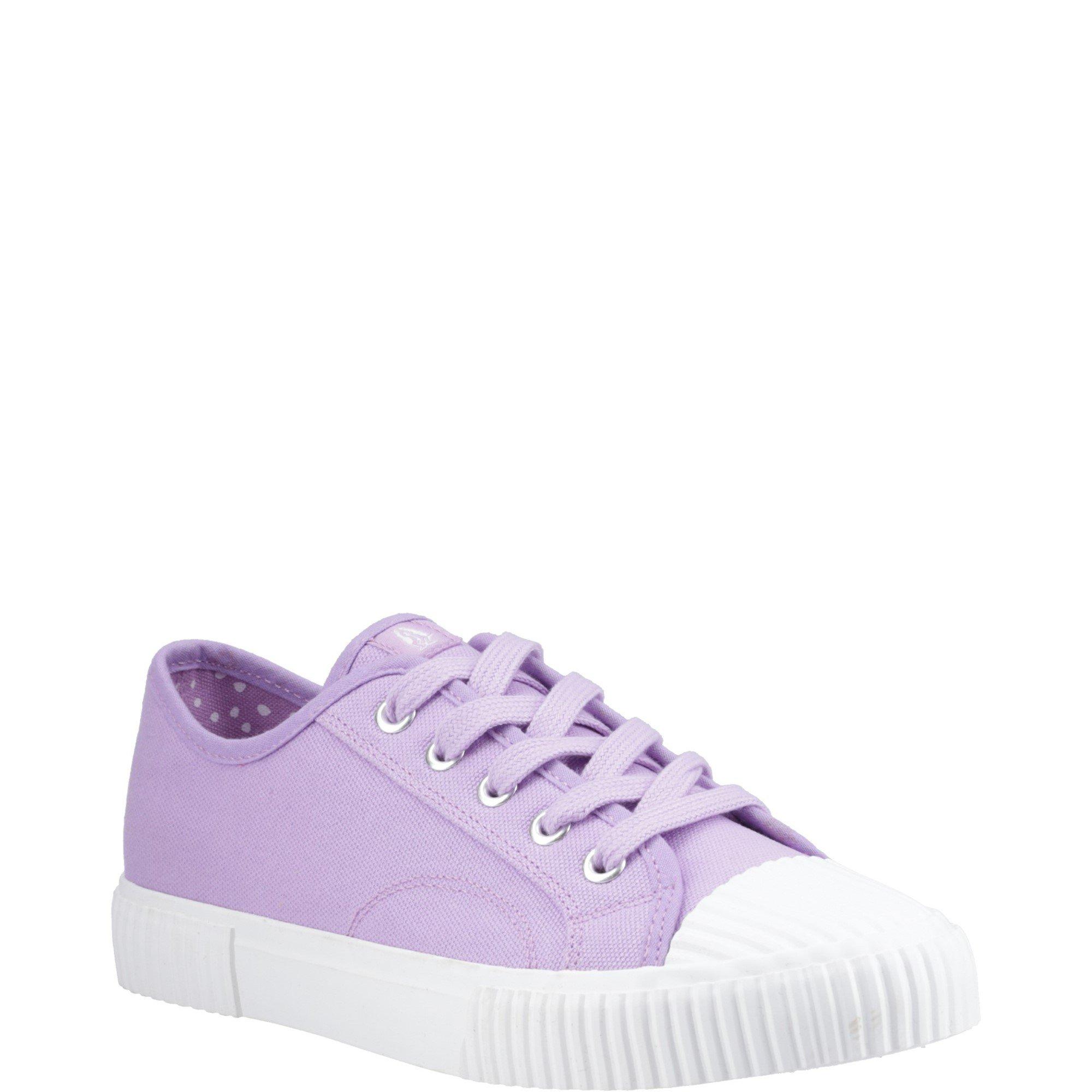 Lilac - Hush Puppies - Freya Canvas Trainer - 2