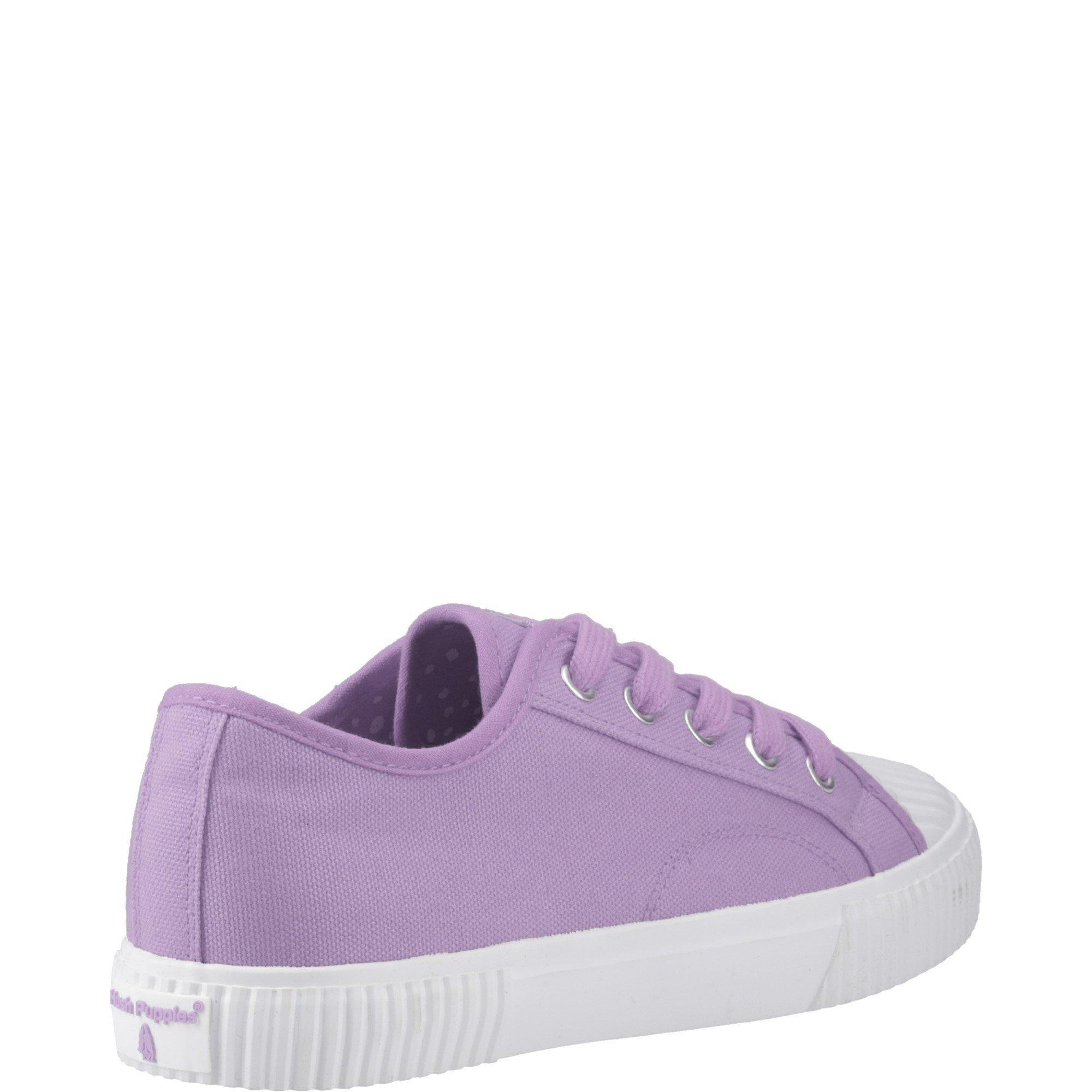 Lilac - Hush Puppies - Freya Canvas Trainer - 3
