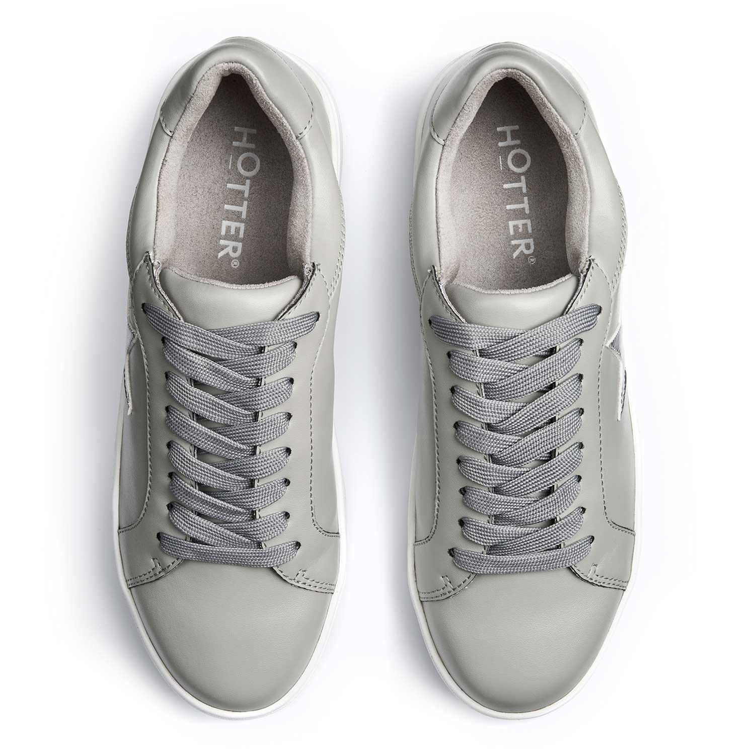 Flint Grey-Silv - Hotter - Star Trainers Wide Fit - 3