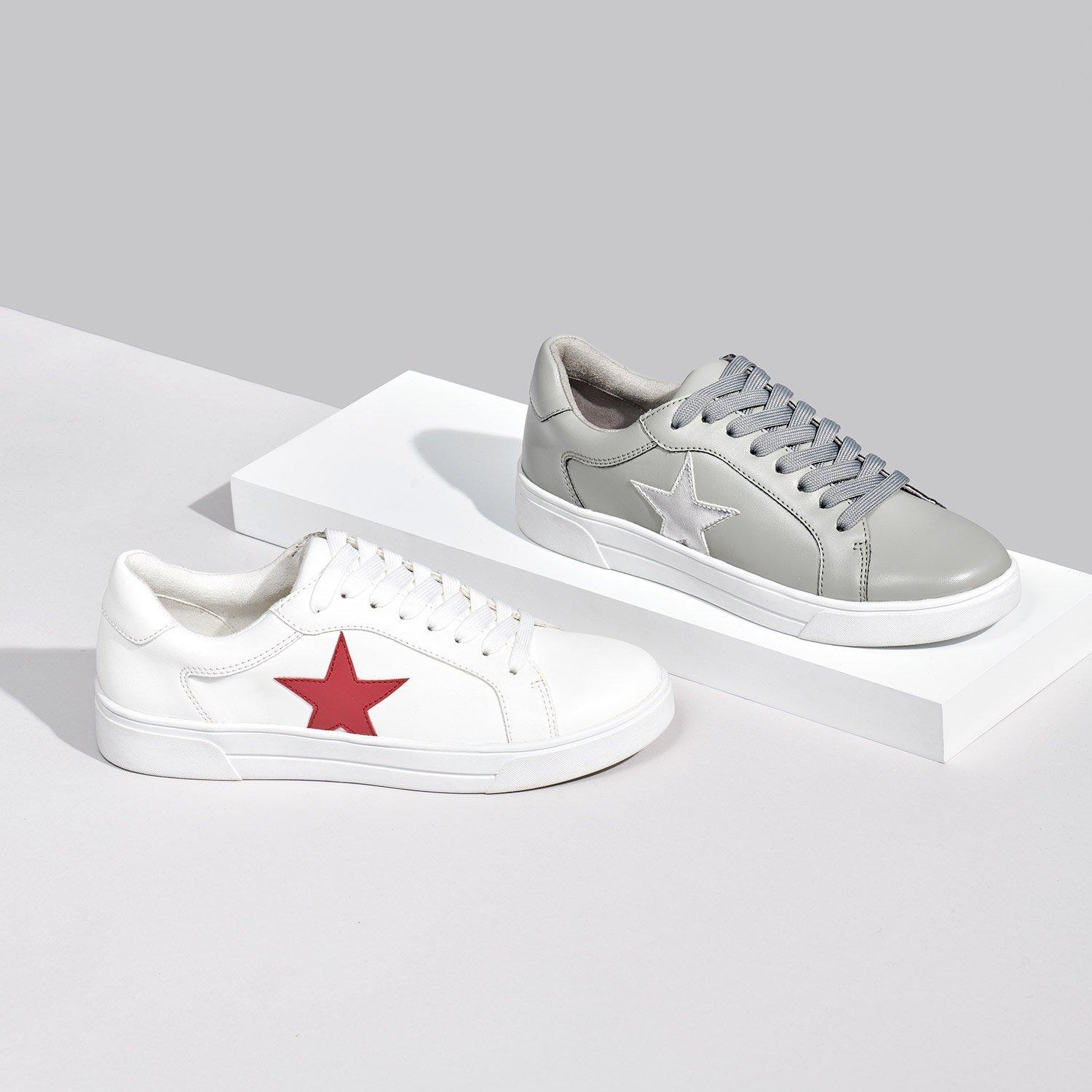 Flint Grey-Silv - Hotter - Star Trainers Wide Fit - 5