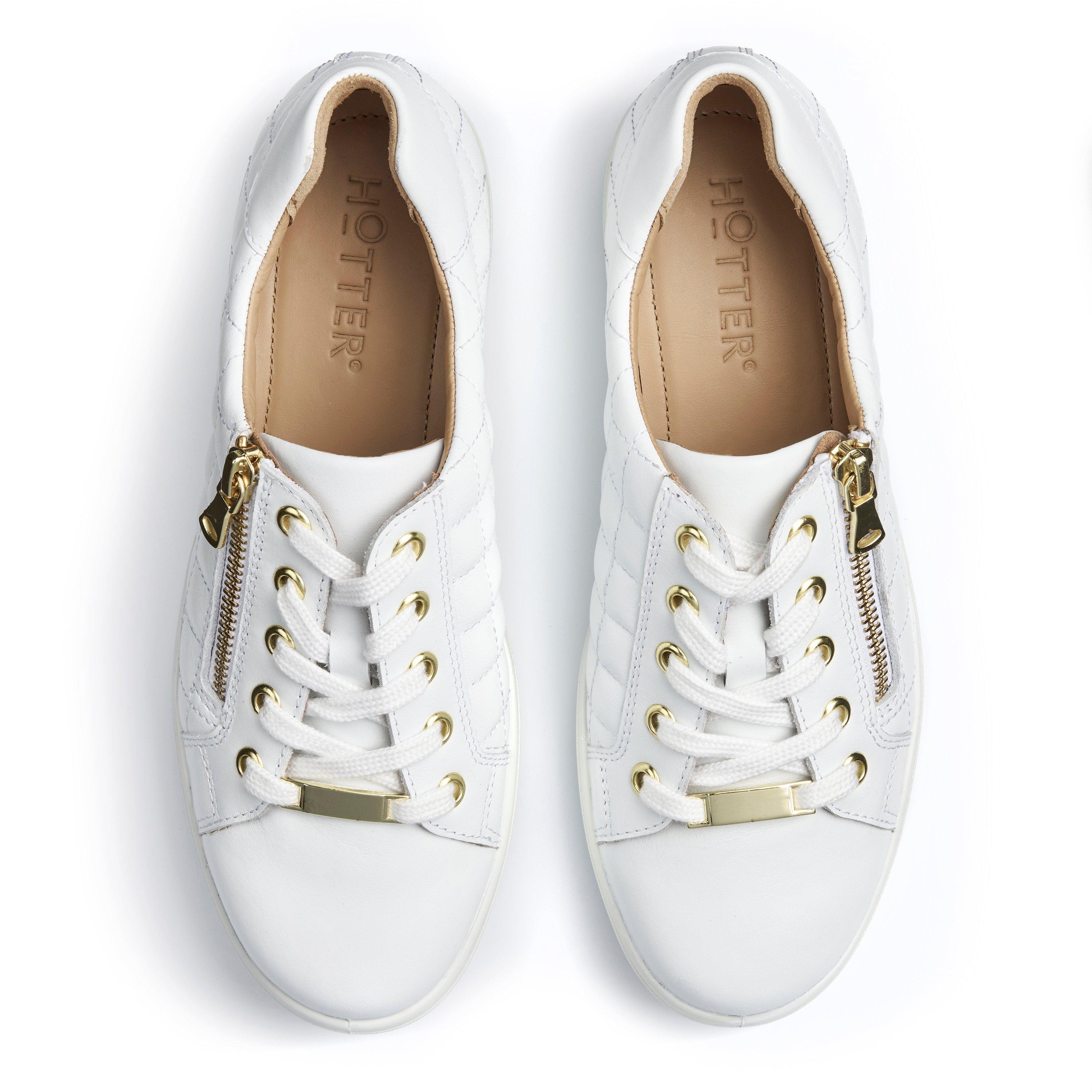 White - Hotter - Wonder Trainers Standard Fit - 3