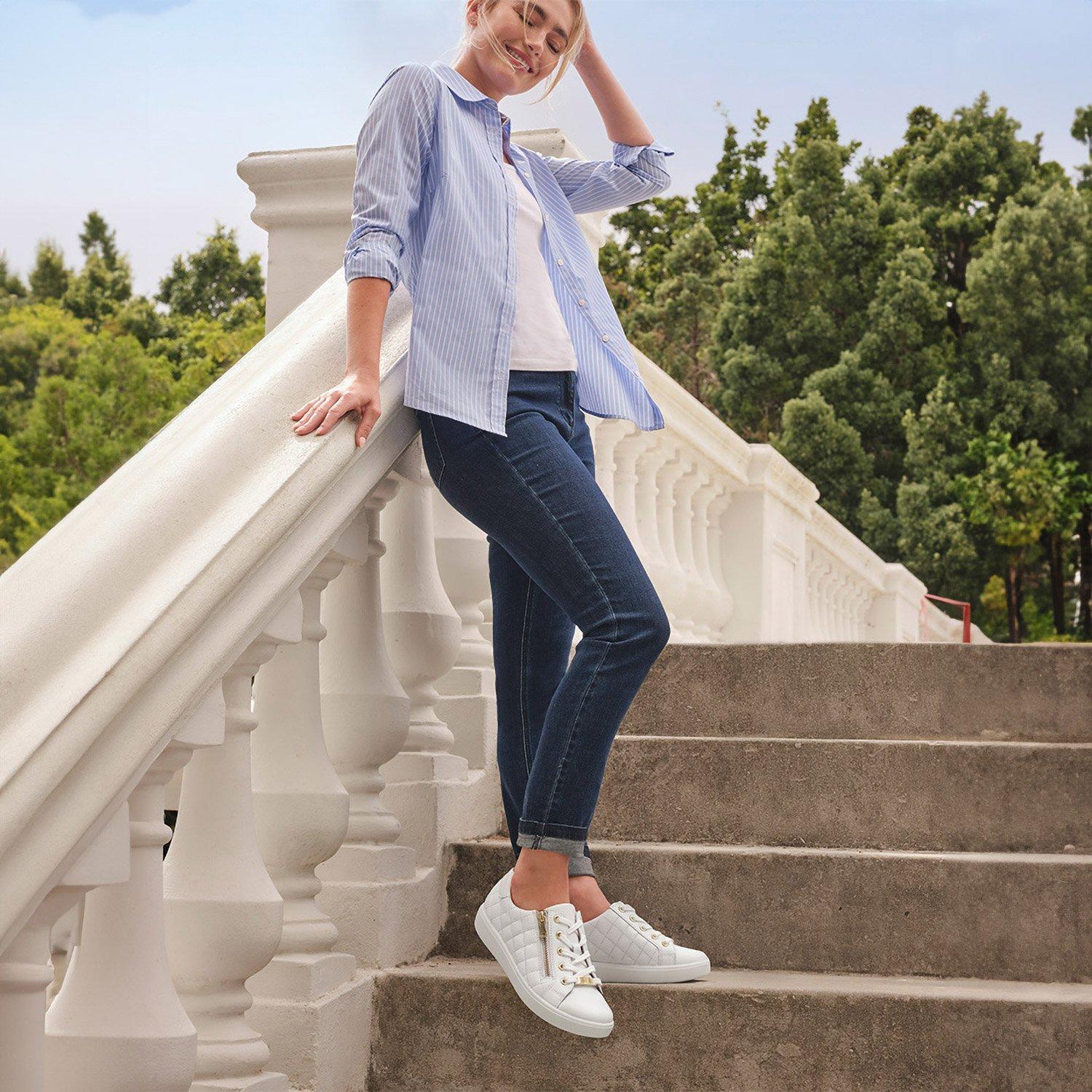 White - Hotter - Wonder Trainers Standard Fit - 5