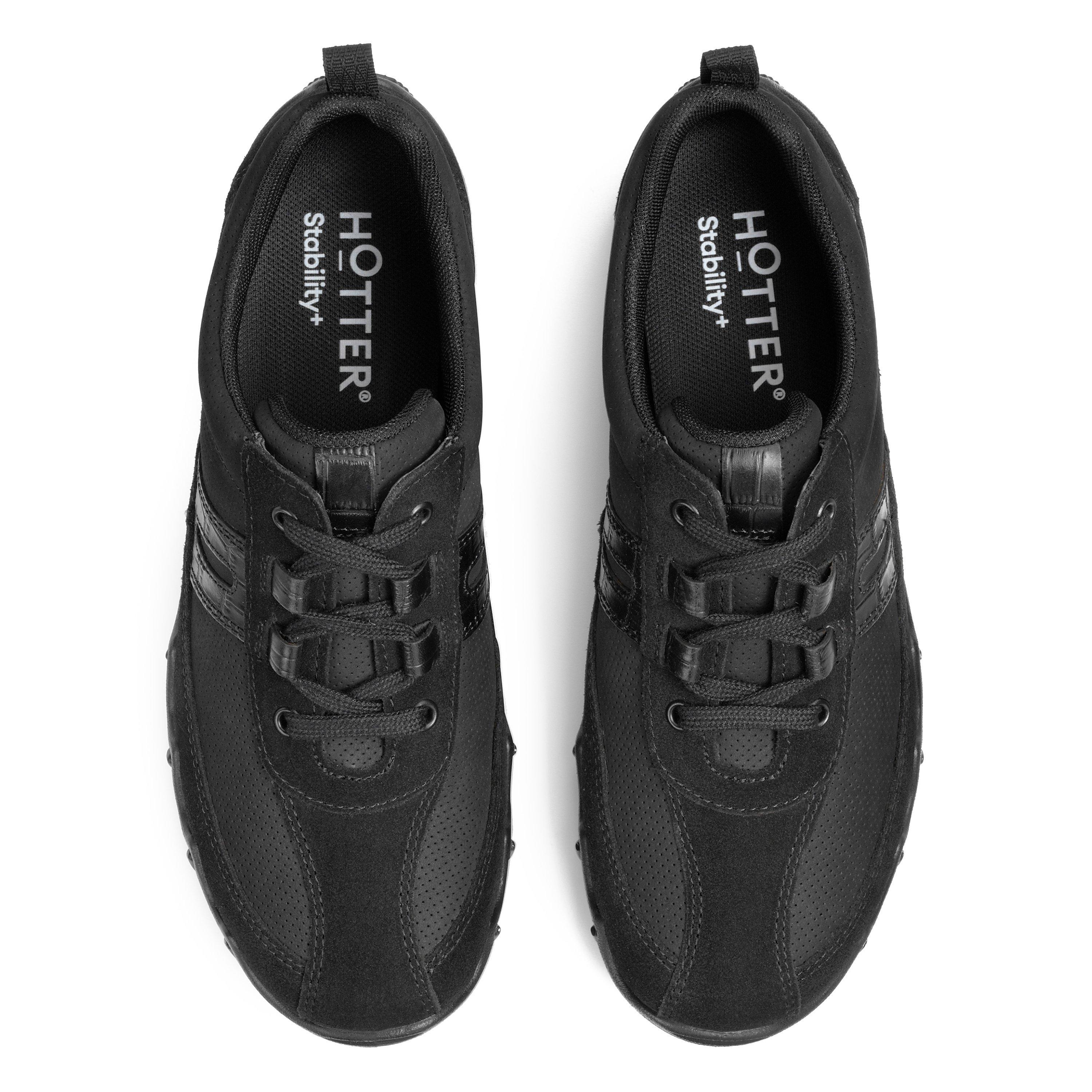 Black Croc - Hotter - Leanne II Trainers Wide Fit - 3