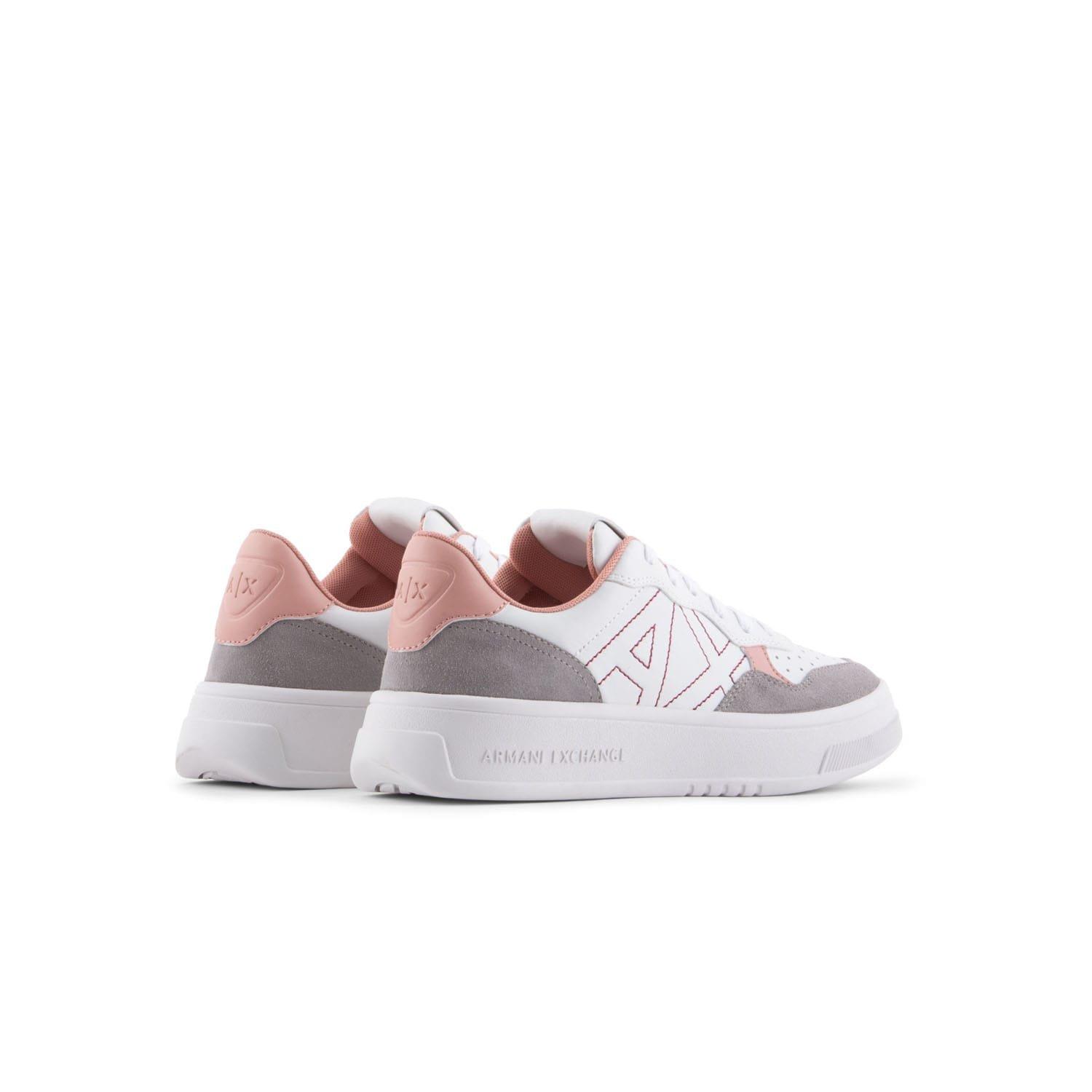 White Pink - Armani Exchange - Trainers - 3