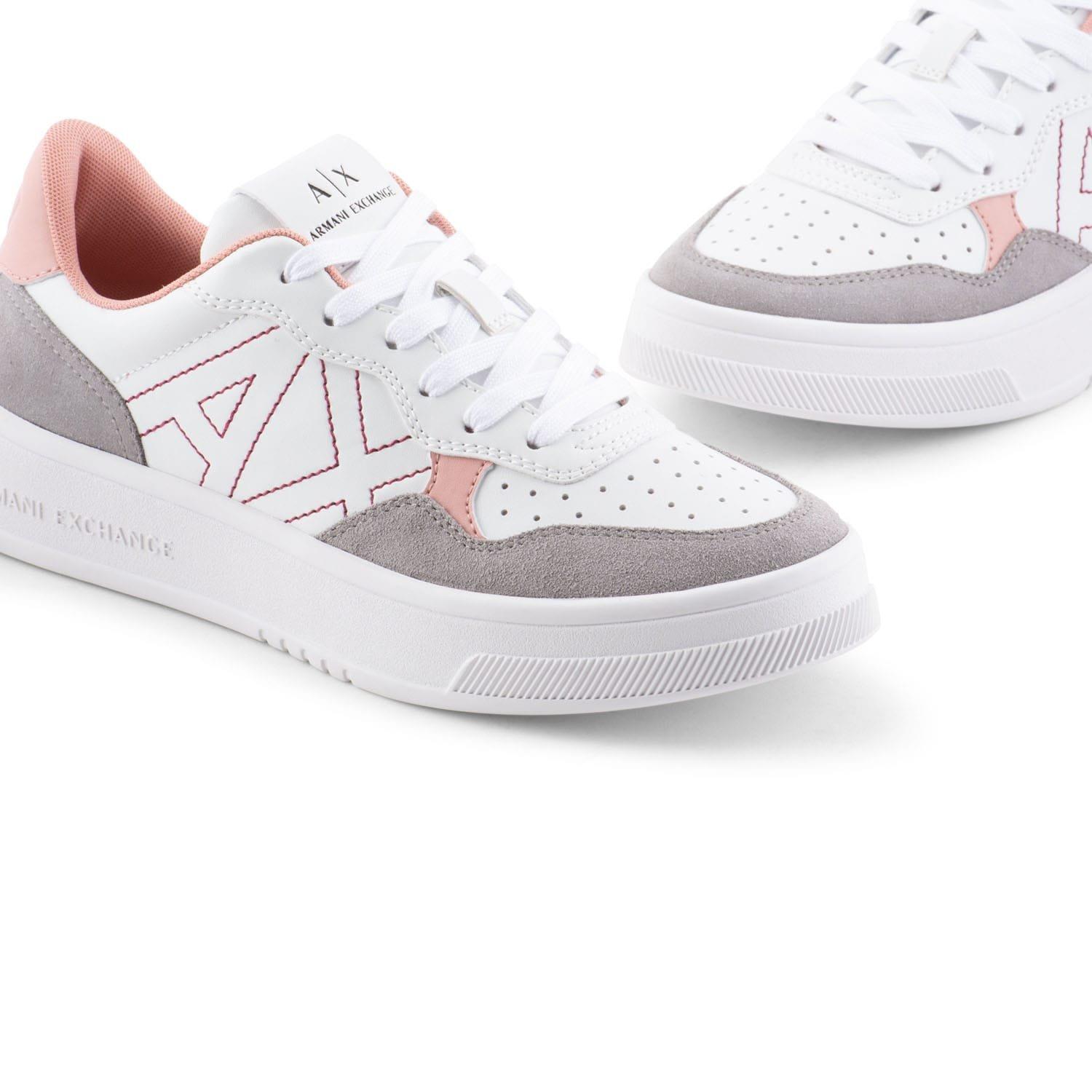 White Pink - Armani Exchange - Trainers - 4