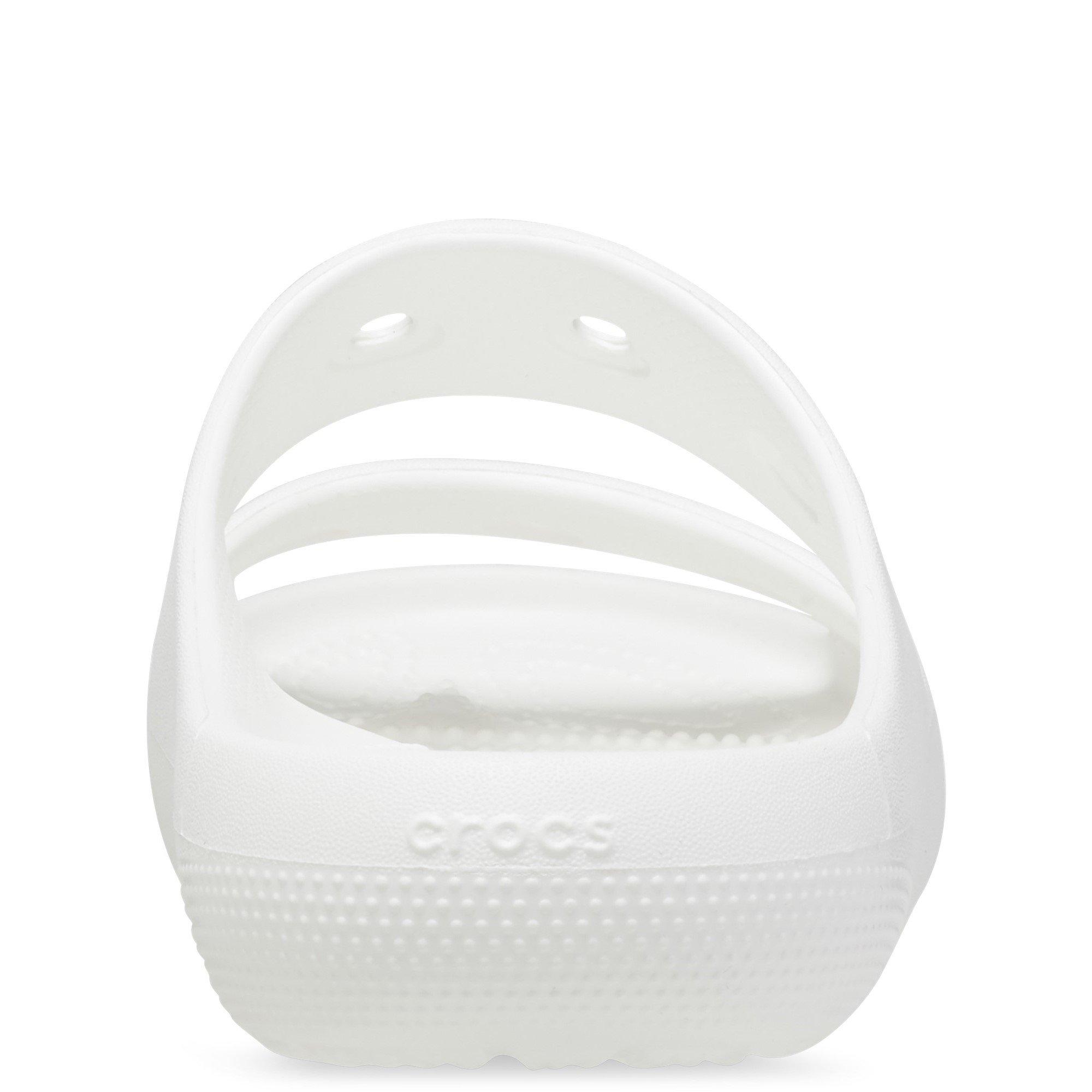 White - Crocs - Women's Classic Flat Sandals - 3