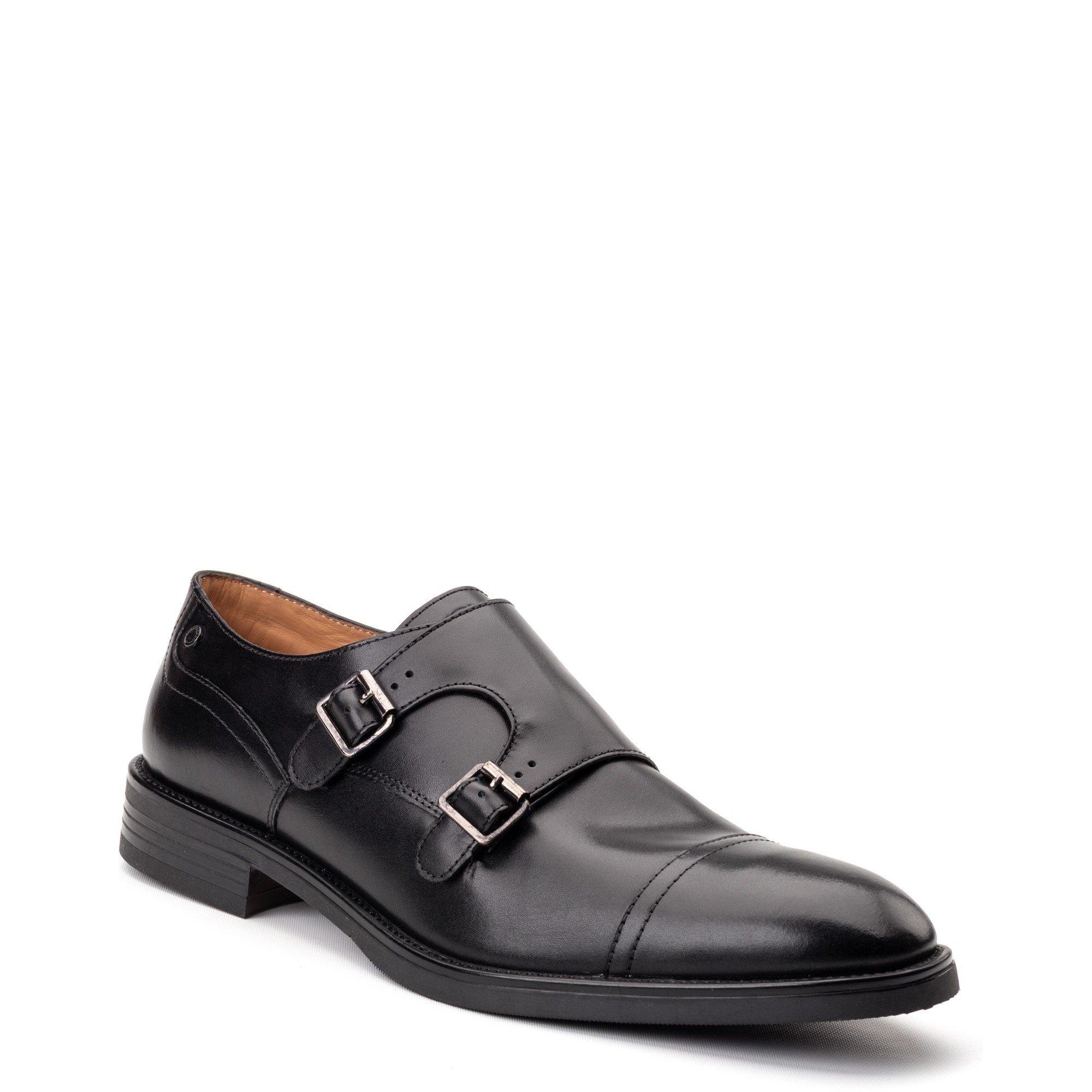 Black - Base London - Taper Monk Shoe - 2