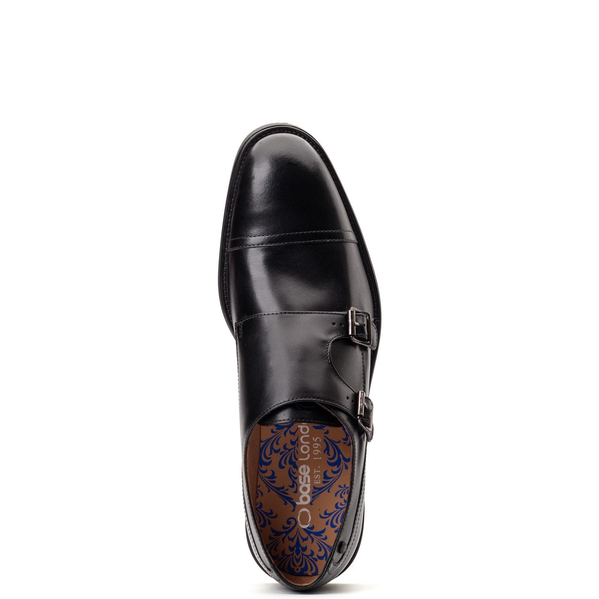 Black - Base London - Taper Monk Shoe - 4
