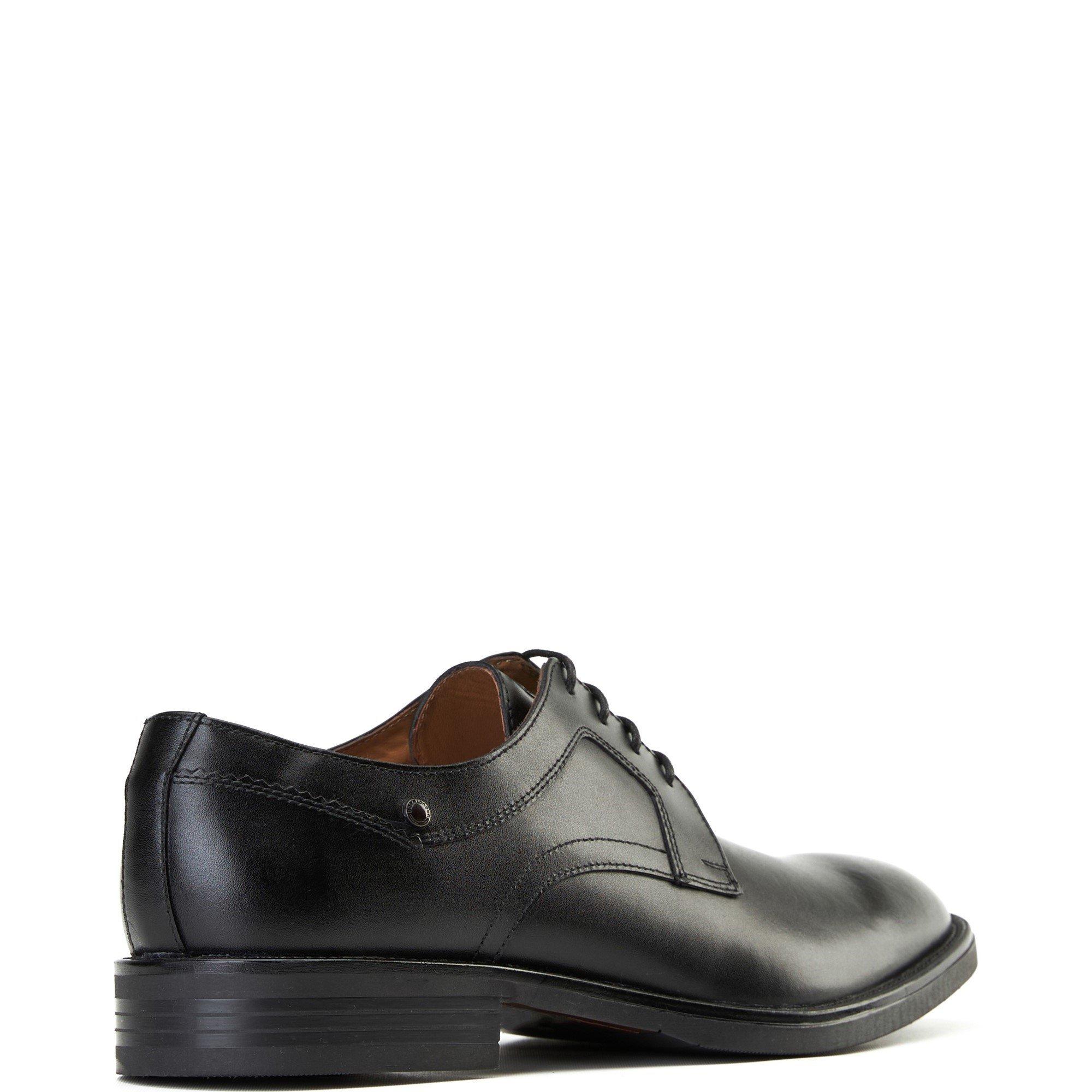 Black - Base London - Sleeve Lace Up Shoe - 3