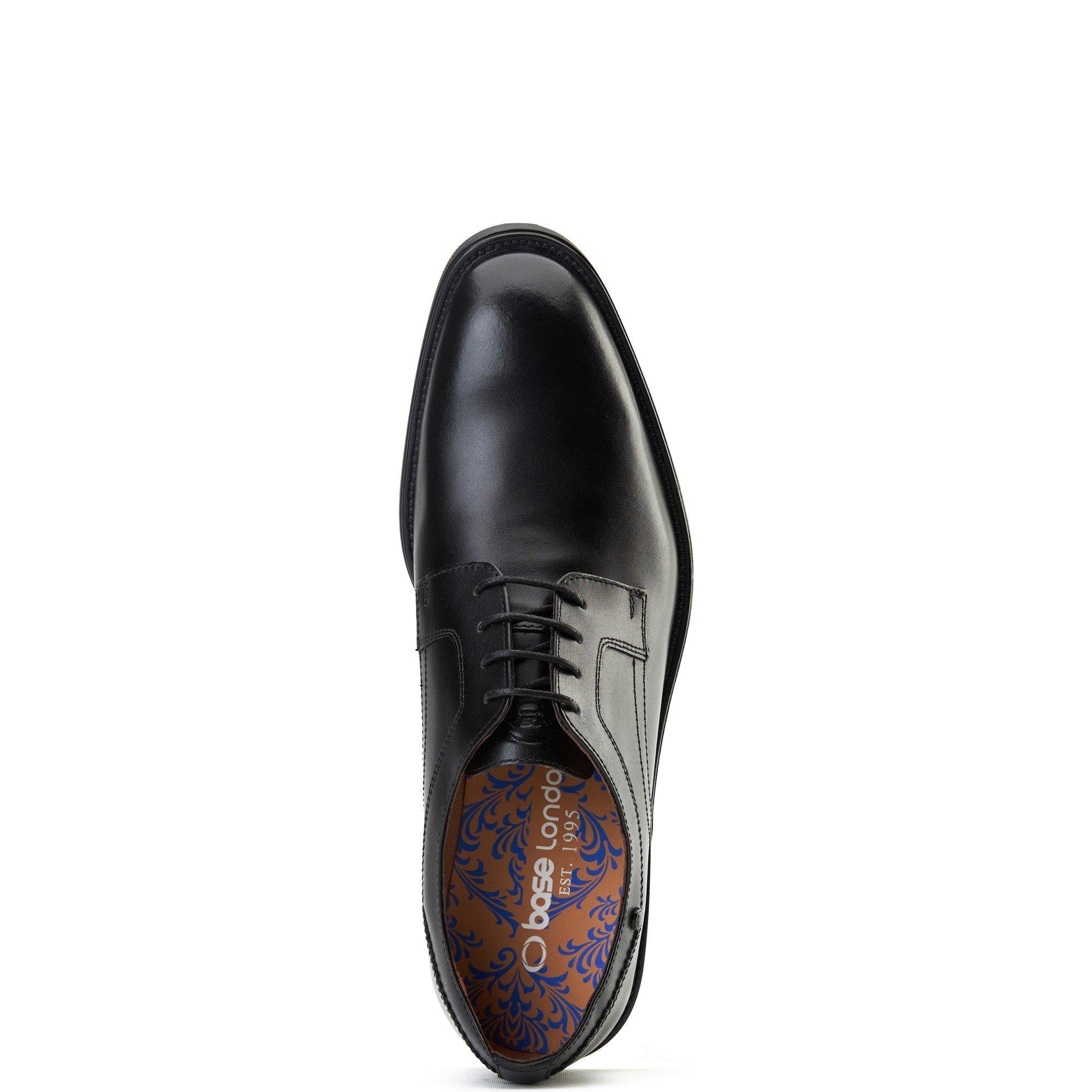 Black - Base London - Sleeve Lace Up Shoe - 4
