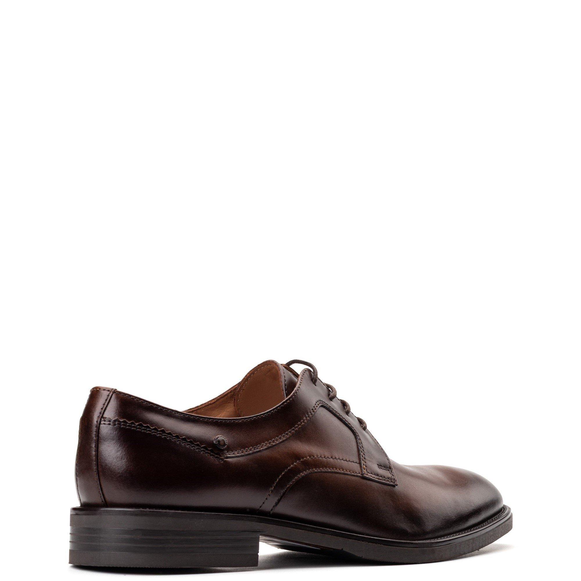 Brown - Base London - Sleeve Lace Up Shoe - 3