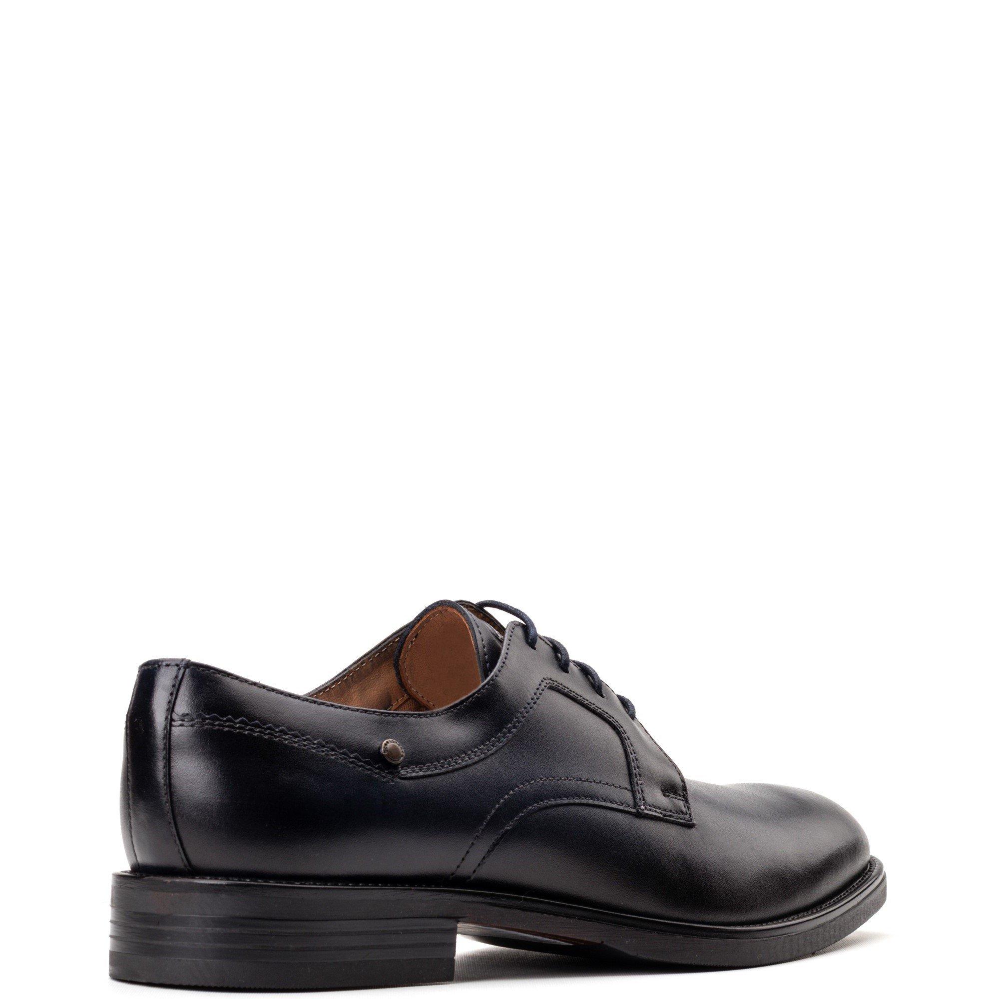 Navy - Base London - Sleeve Lace Up Shoe - 3