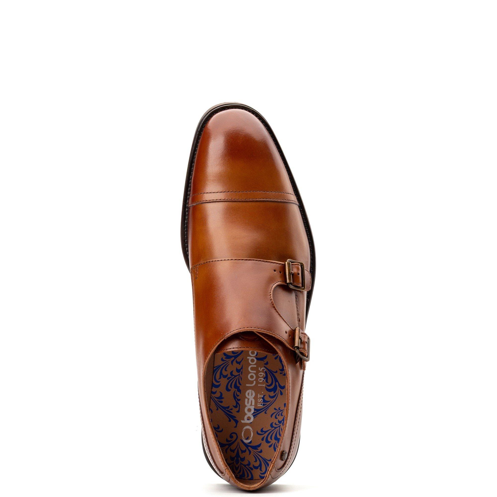 Tan - Base London - Taper Monk Shoe - 4