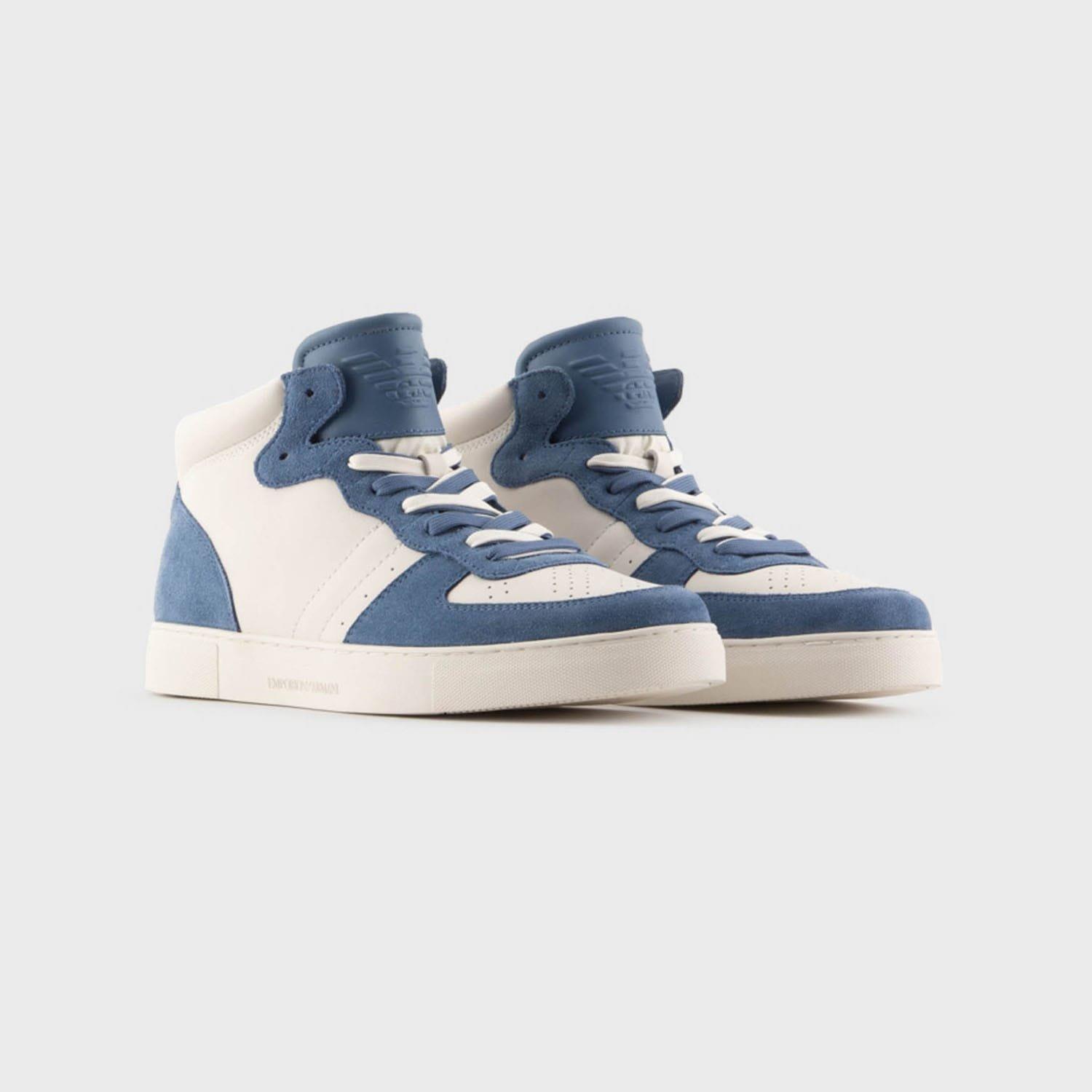 Blue-White - Emporio Armani - Trainers - 2