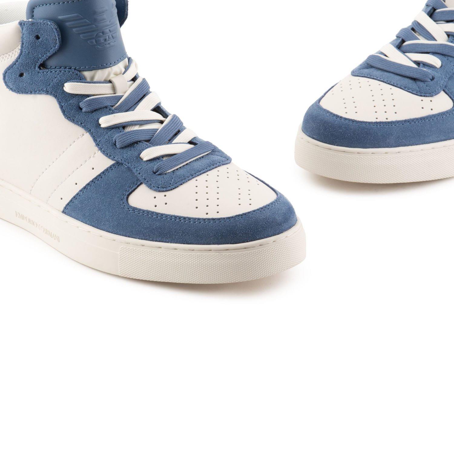 Blue-White - Emporio Armani - Trainers - 4