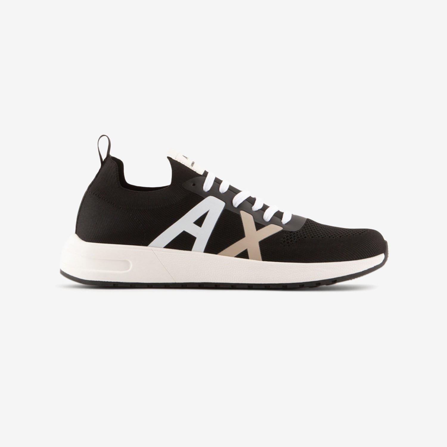 Armani Exchange Men's Trainers - Black-White - UK 6