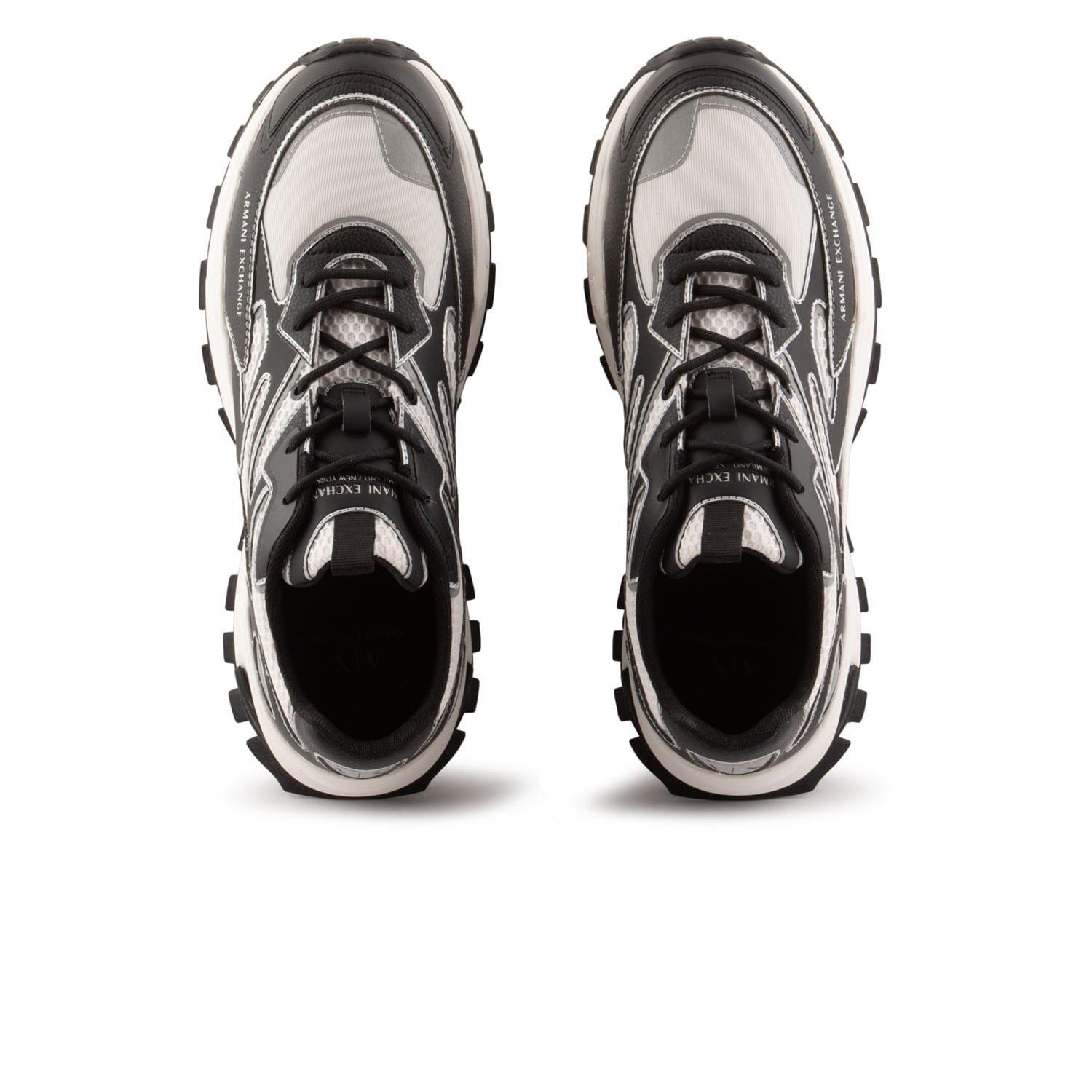 Black-White - Armani Exchange - Trainers - 4