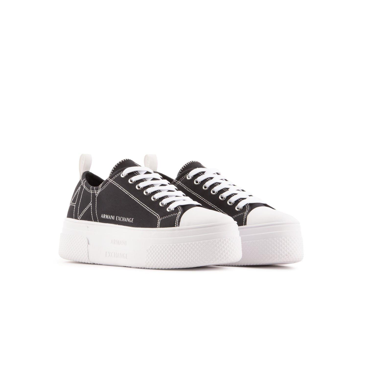 Black-White - Armani Exchange - Trainers - 2