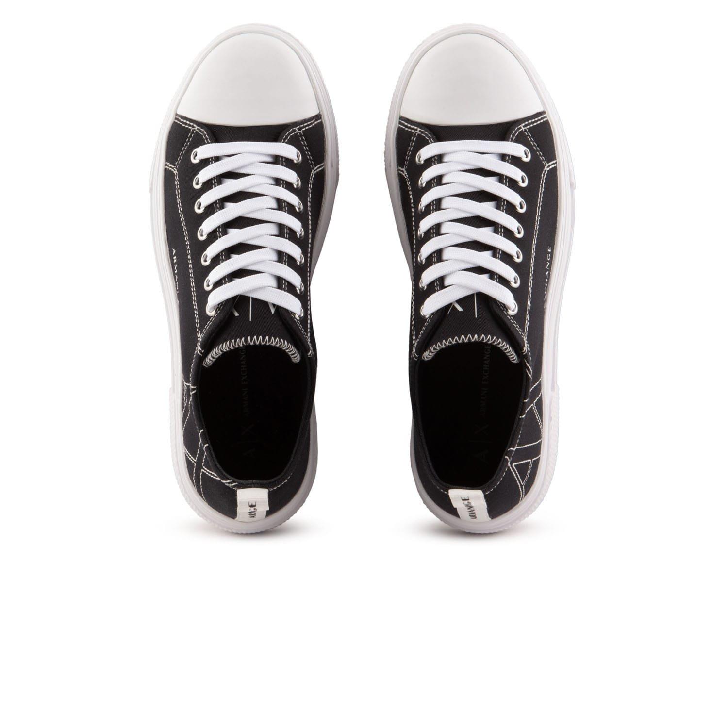 Black-White - Armani Exchange - Trainers - 3