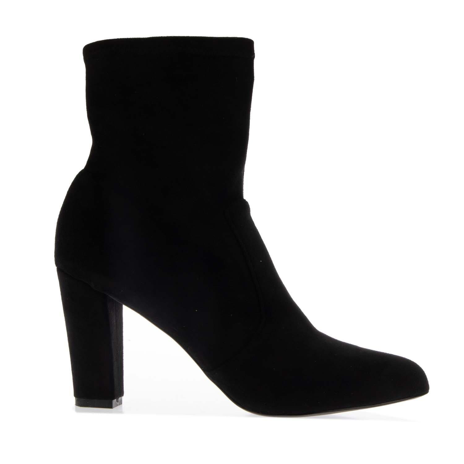 Black - Dune London - Oty Heeled Ankle Boots - 1