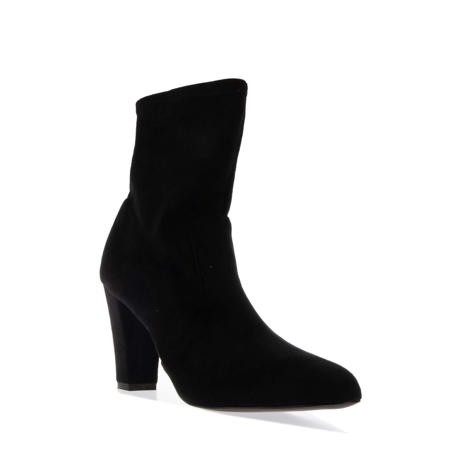 Black - Dune London - Oty Heeled Ankle Boots - 3