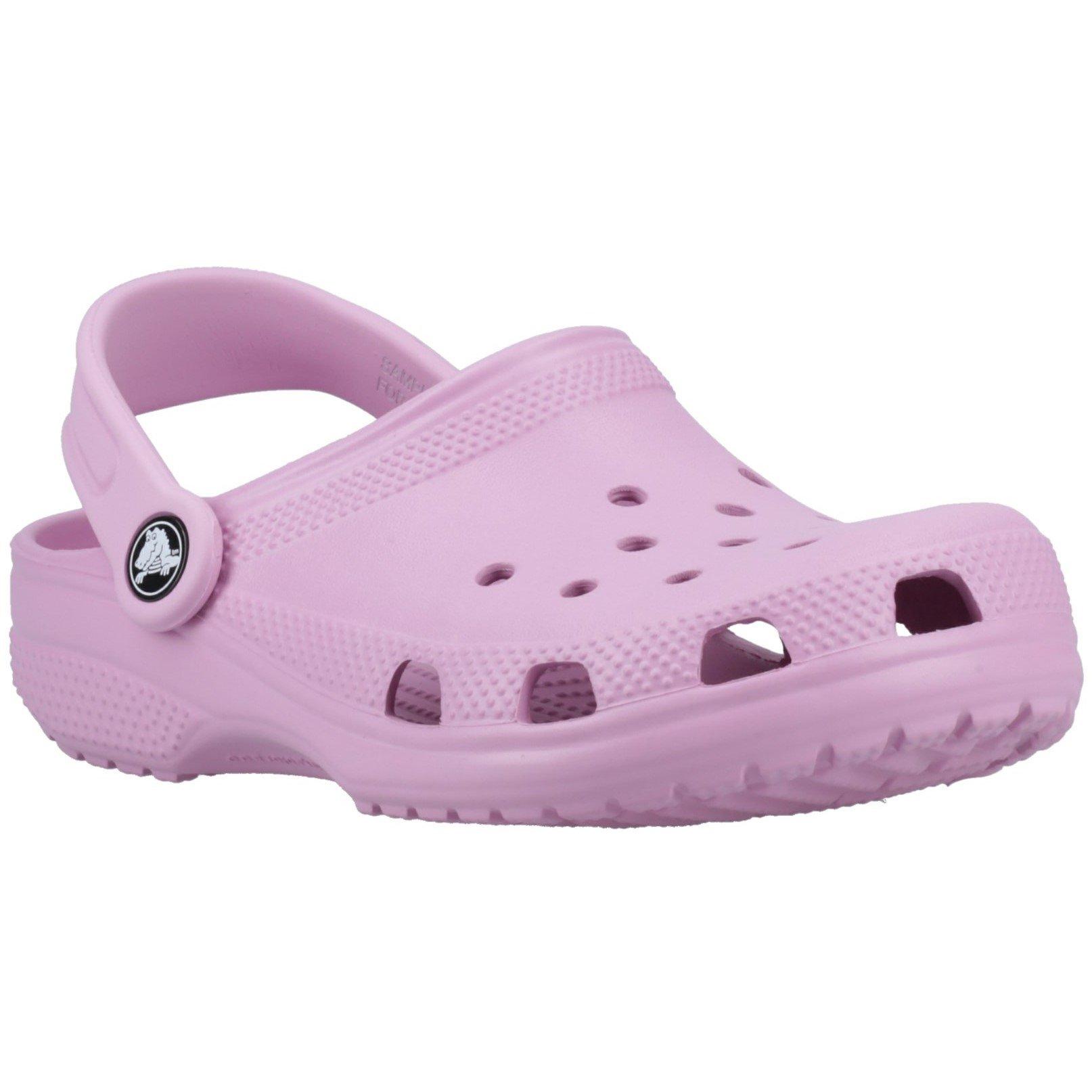 Light Purple - Crocs - Girls' Classic Waterproof Flat Sandals - 2
