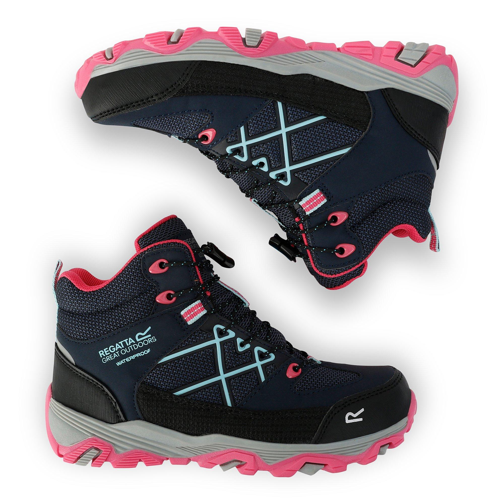 Navy Blue - Regatta - Kids Samaris III Waterproof Walking Boots - 3