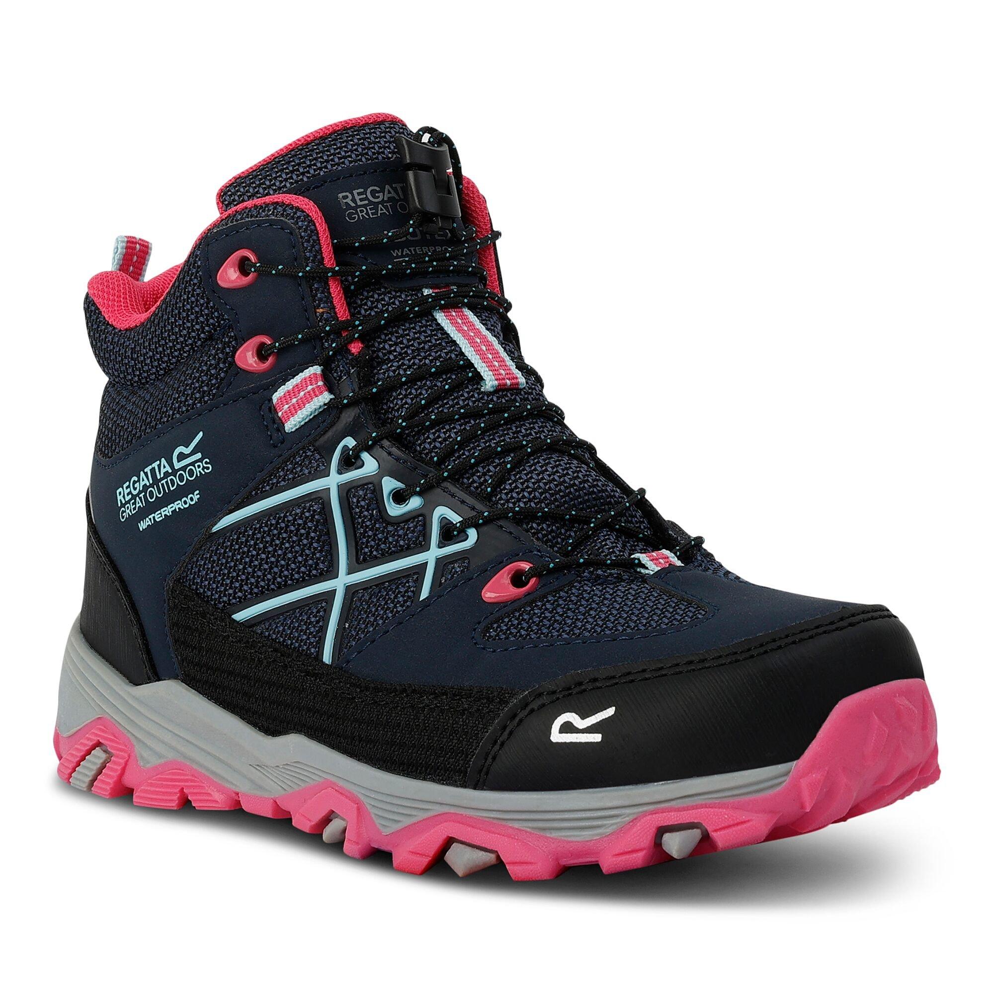 Navy Blue - Regatta - Kids Samaris III Waterproof Walking Boots - 4