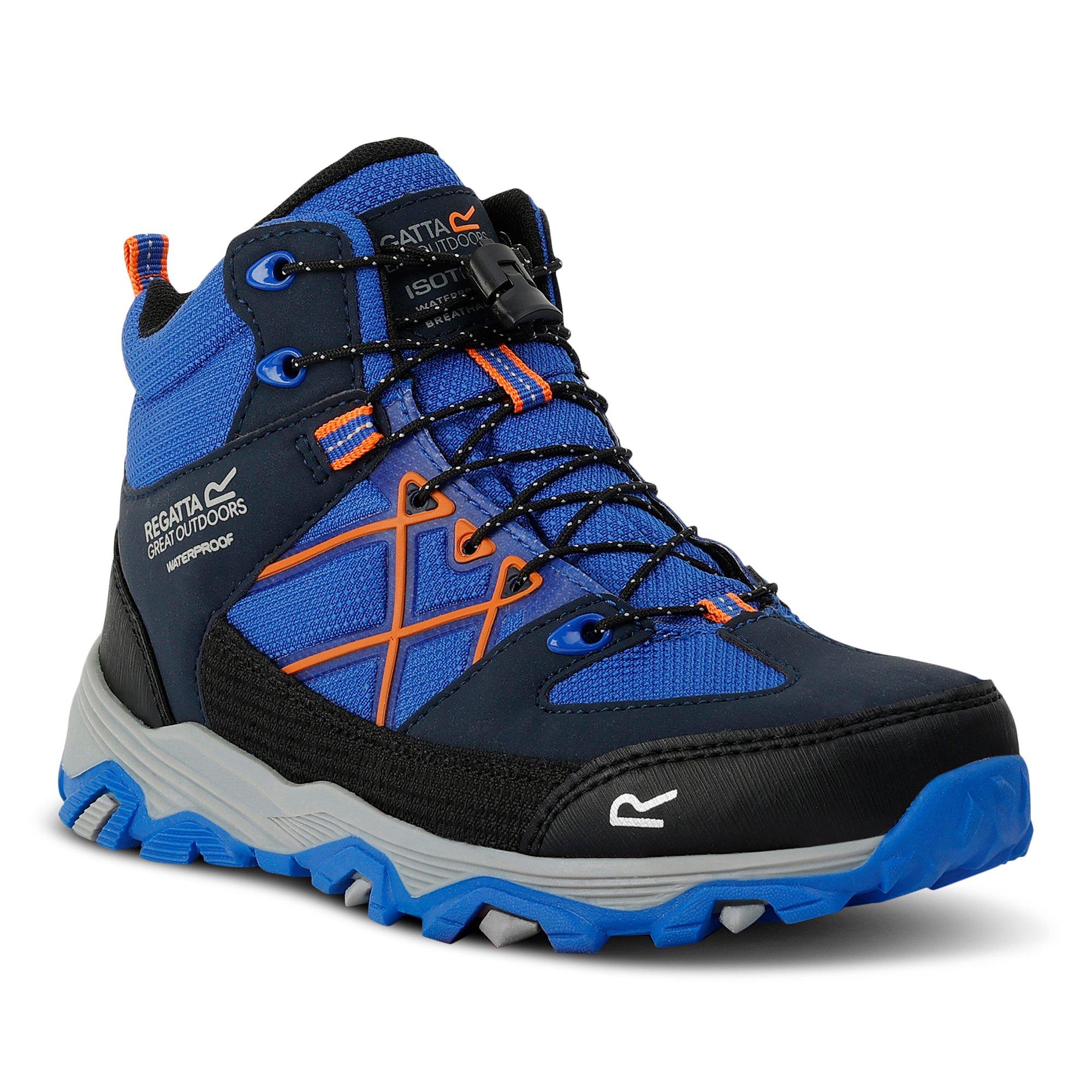 Oxford Blue/Ora - Regatta - Kids Samaris III Waterproof Walking Boots - 4