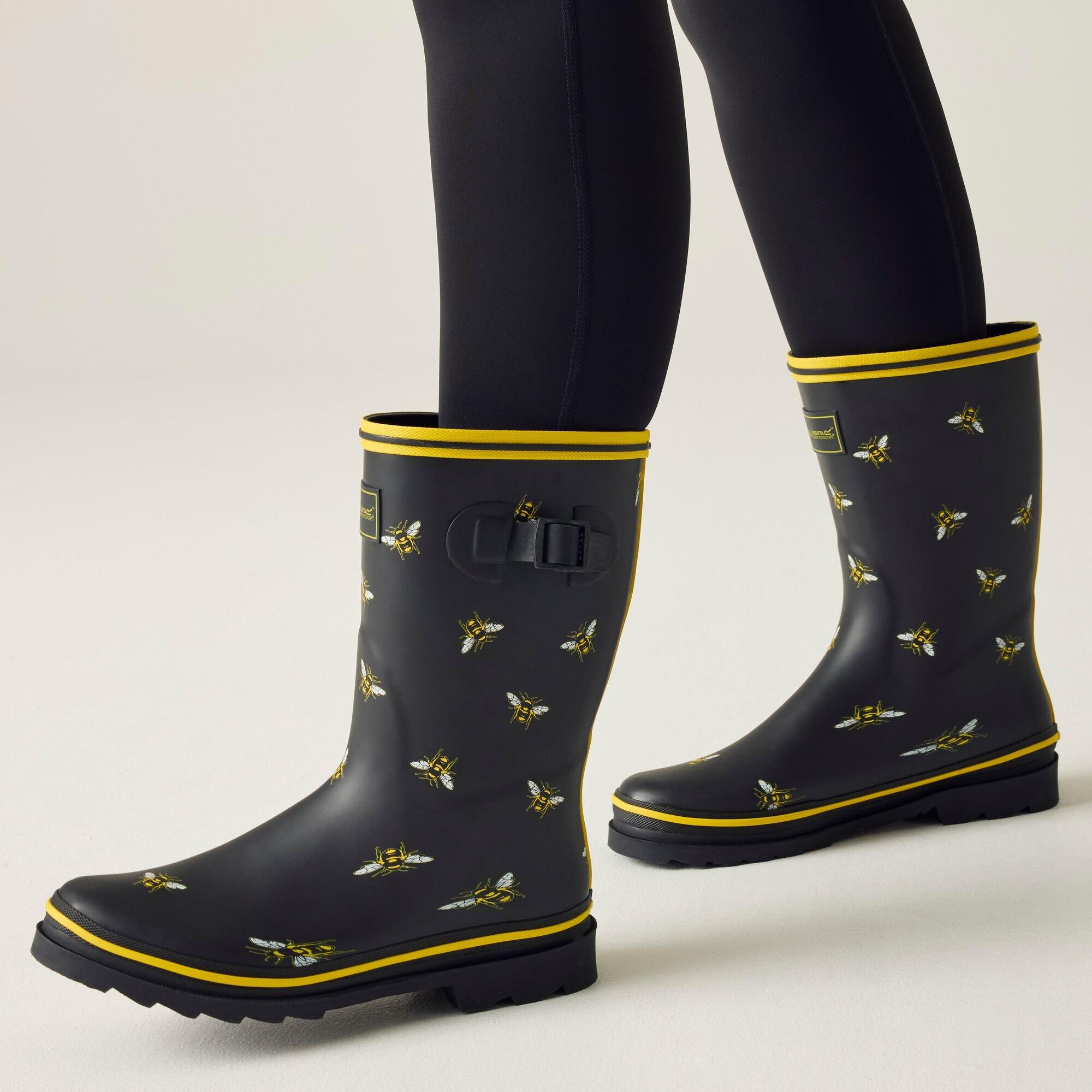 Black - Regatta - Womens Amelia Waterproof Wellington Boots - 3