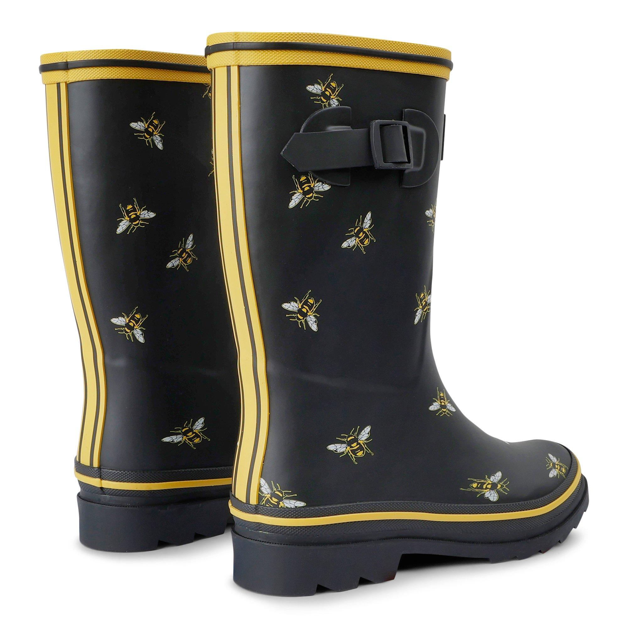 Black - Regatta - Womens Amelia Waterproof Wellington Boots - 6