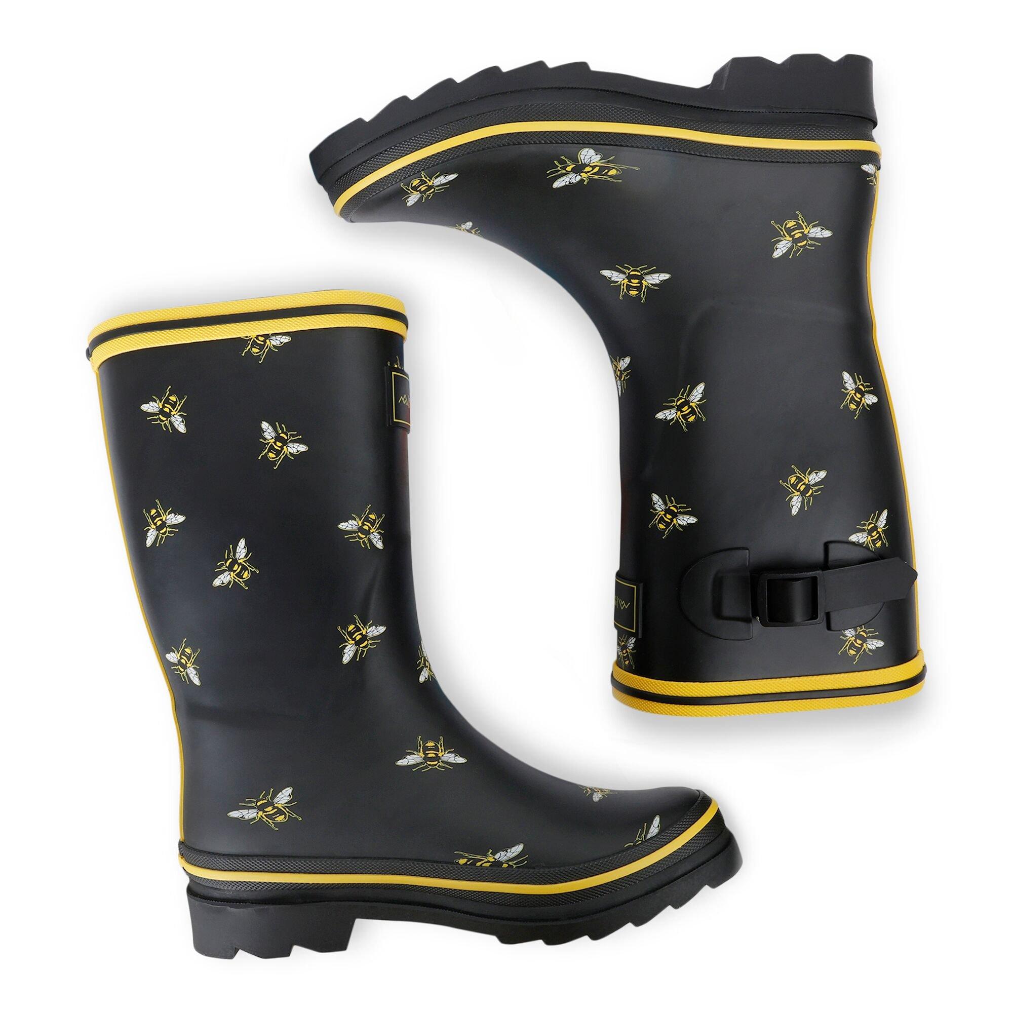 Black - Regatta - Womens Amelia Waterproof Wellington Boots - 7