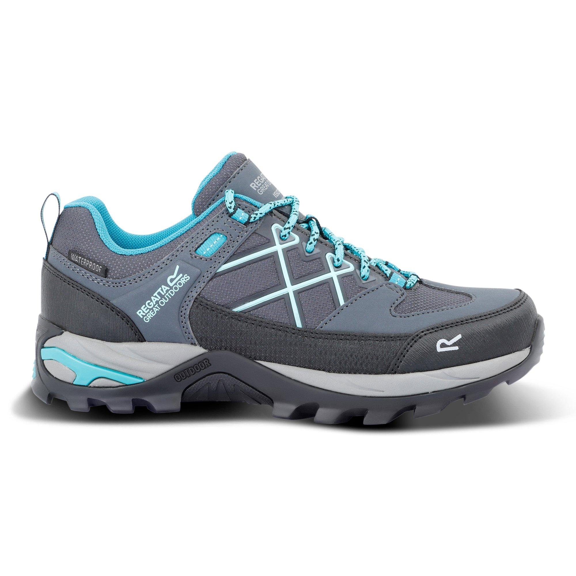 Grey - Regatta - Womens Samaris III Low Waterproof Walking Shoes - 4