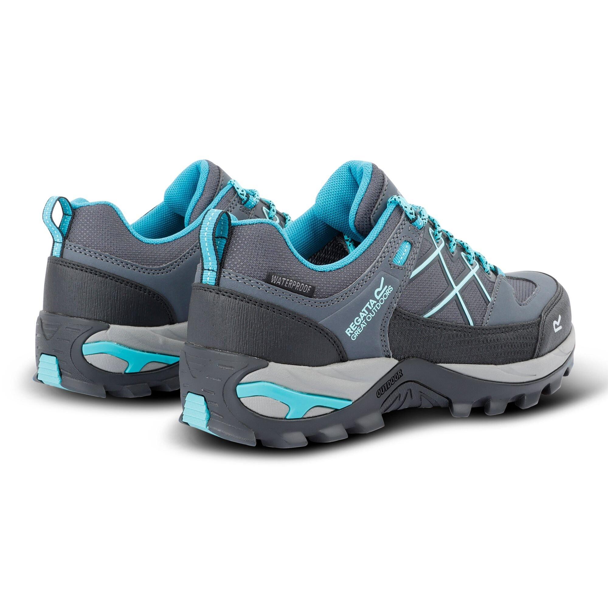 Grey - Regatta - Womens Samaris III Low Waterproof Walking Shoes - 5