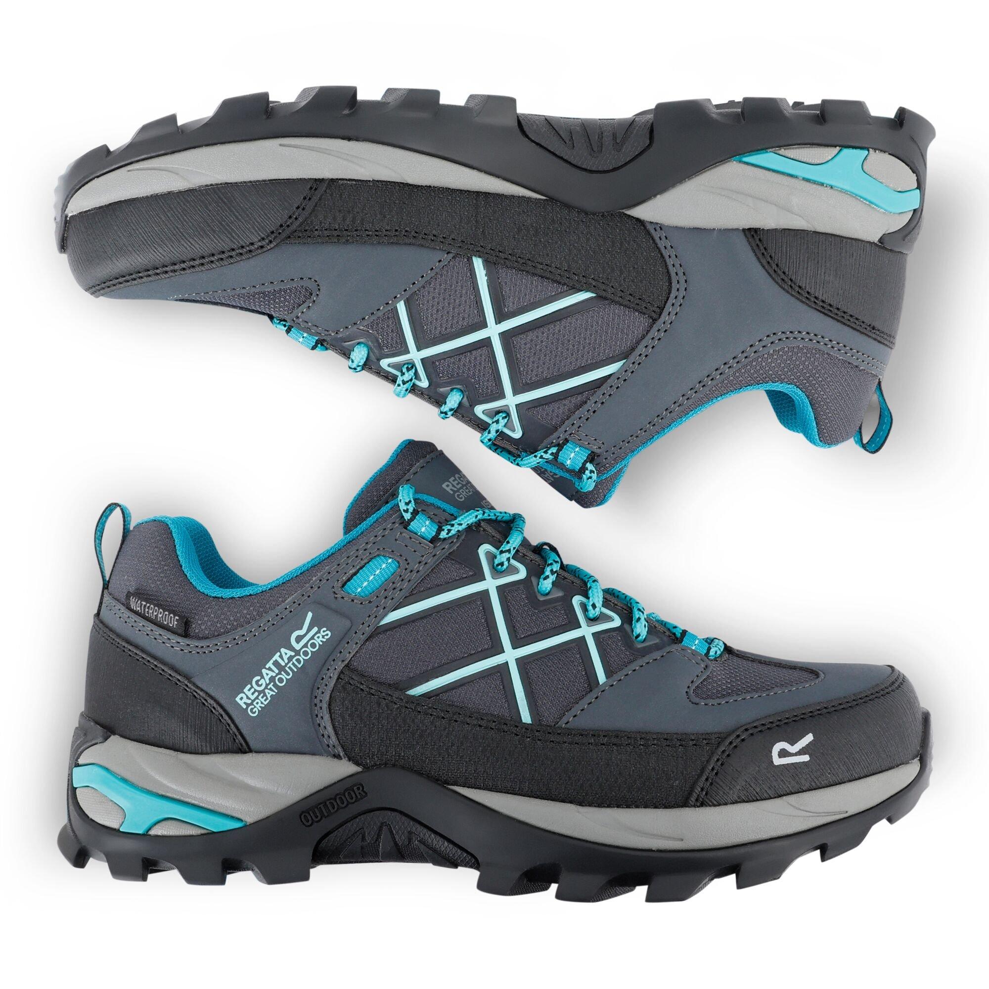Grey - Regatta - Womens Samaris III Low Waterproof Walking Shoes - 6