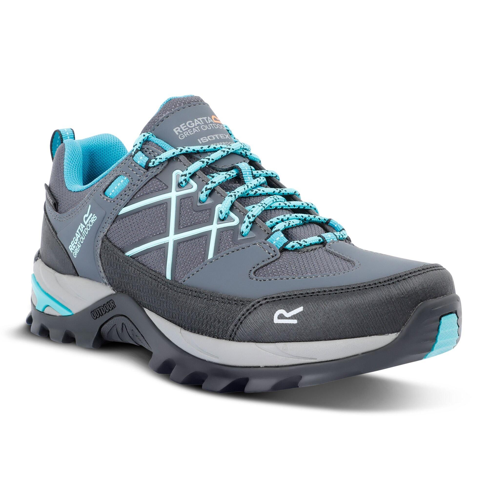 Grey - Regatta - Womens Samaris III Low Waterproof Walking Shoes - 7