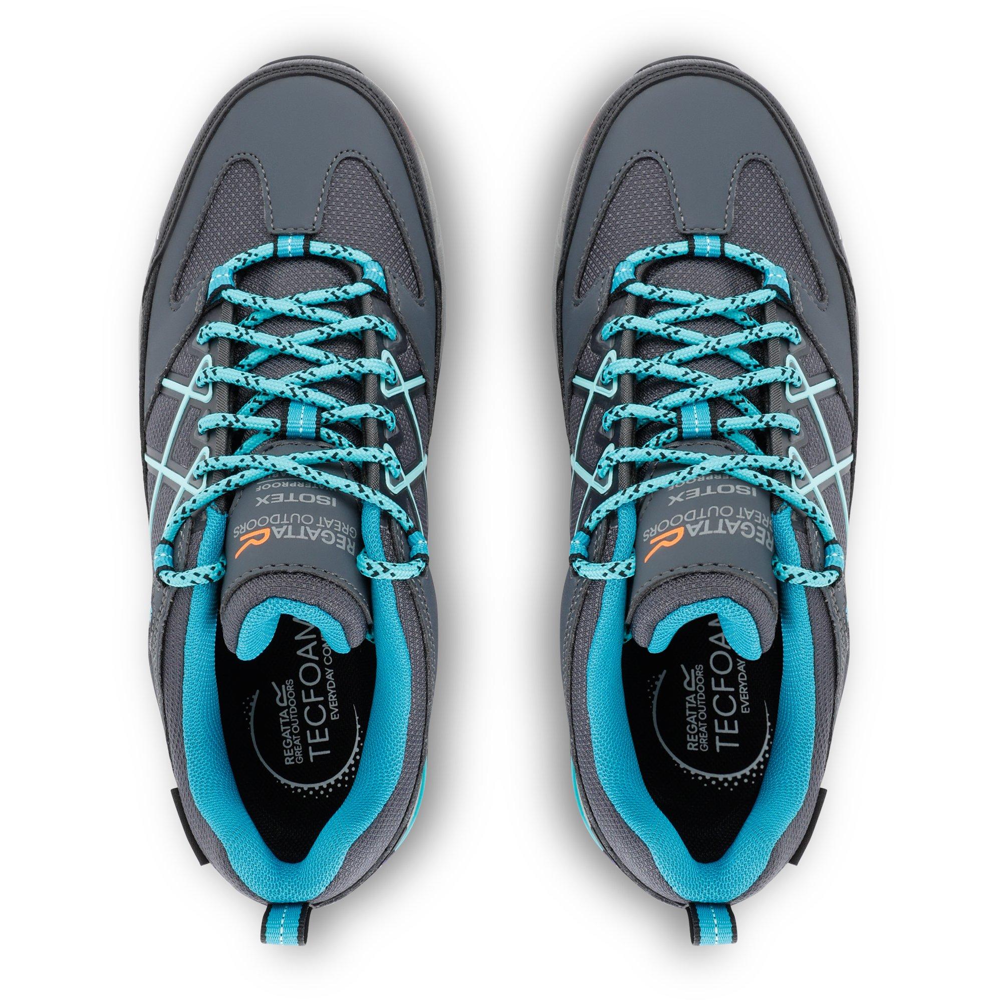 Grey - Regatta - Womens Samaris III Low Waterproof Walking Shoes - 10