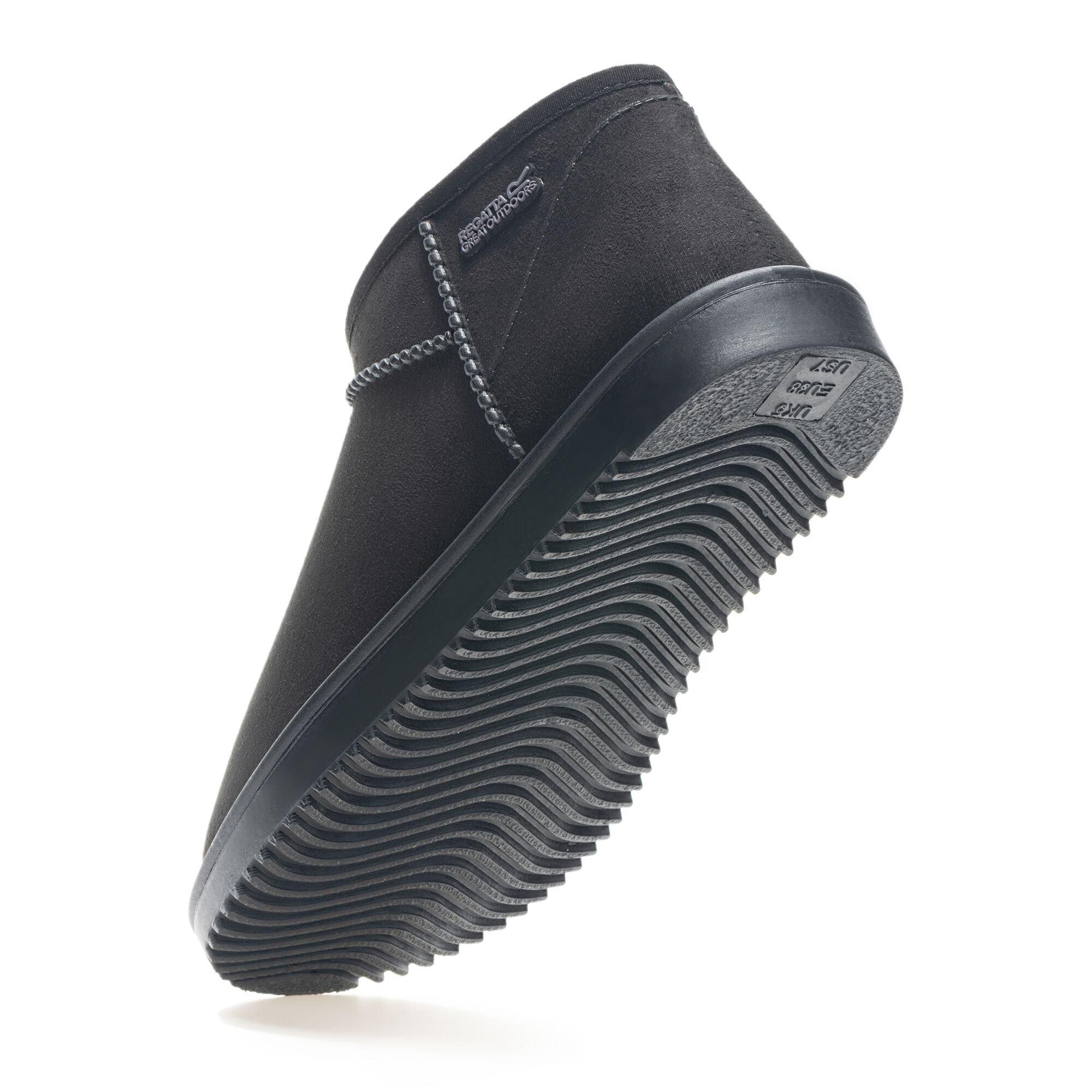 Black - Regatta - Women's Risley Short Waterproof Faux Fur Lined Flat Ankle Boots - 10