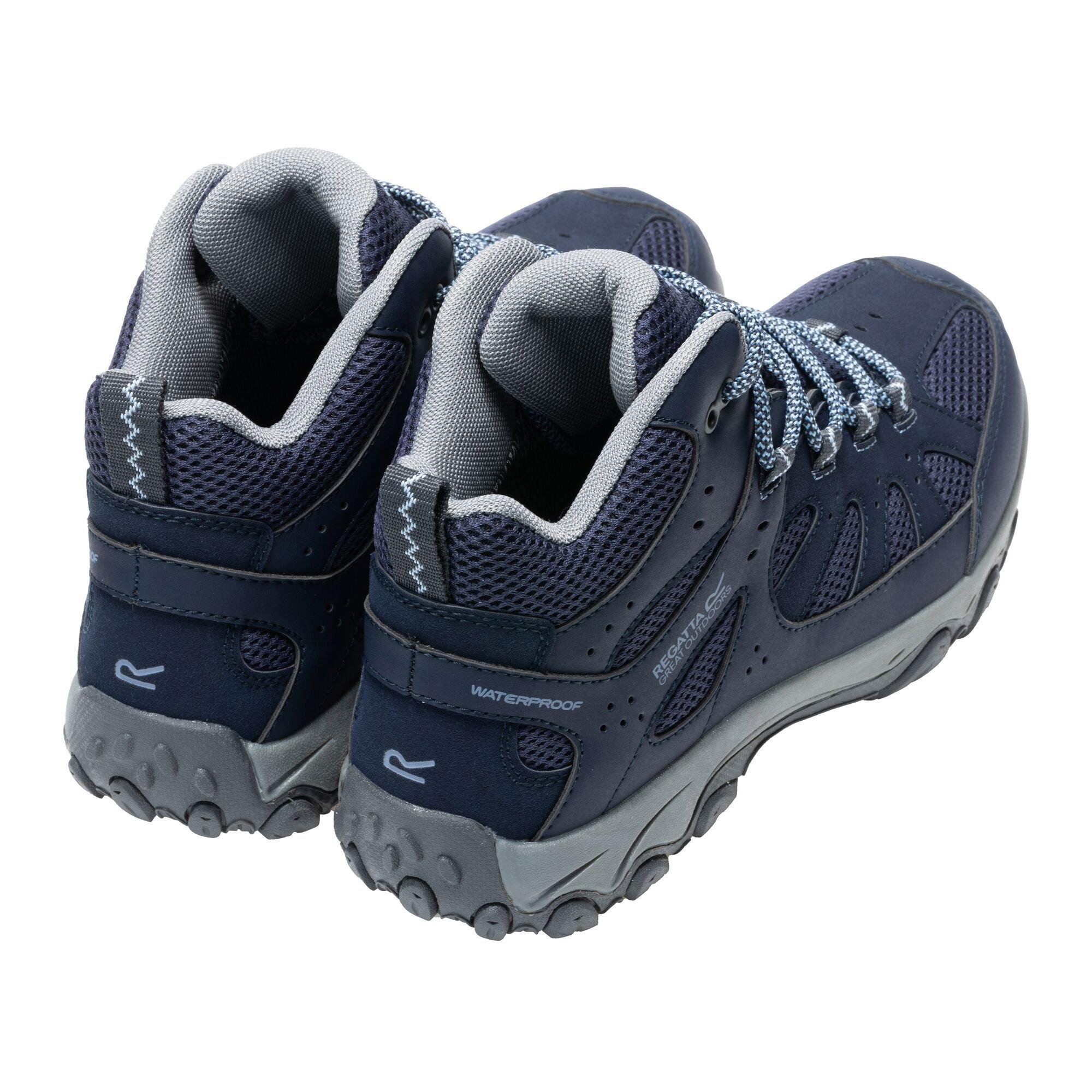 Navy/Dusky Blue - Regatta - Womens Edgepoint IV Mid Waterproof Walking Boots - 2