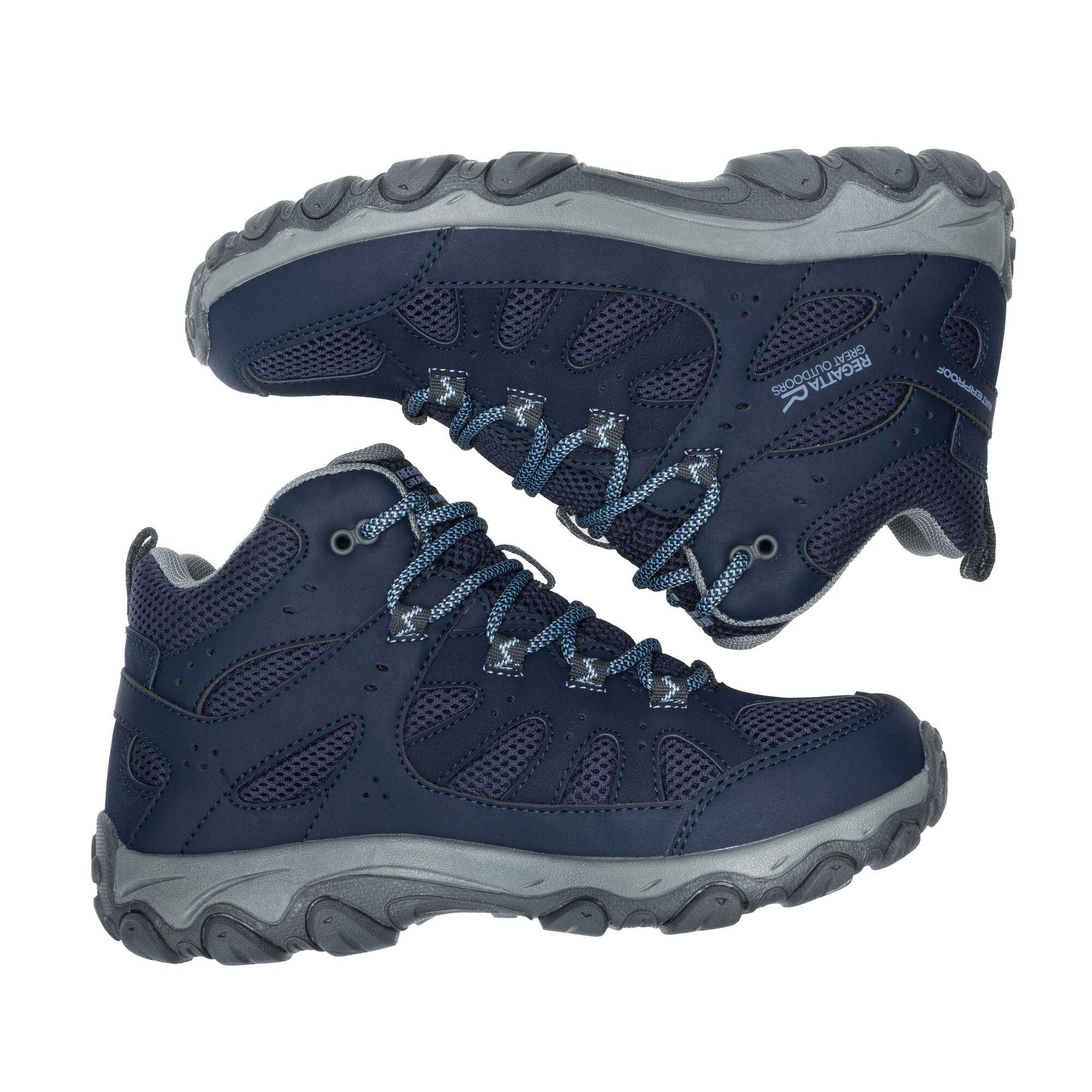 Navy/Dusky Blue - Regatta - Womens Edgepoint IV Mid Waterproof Walking Boots - 3