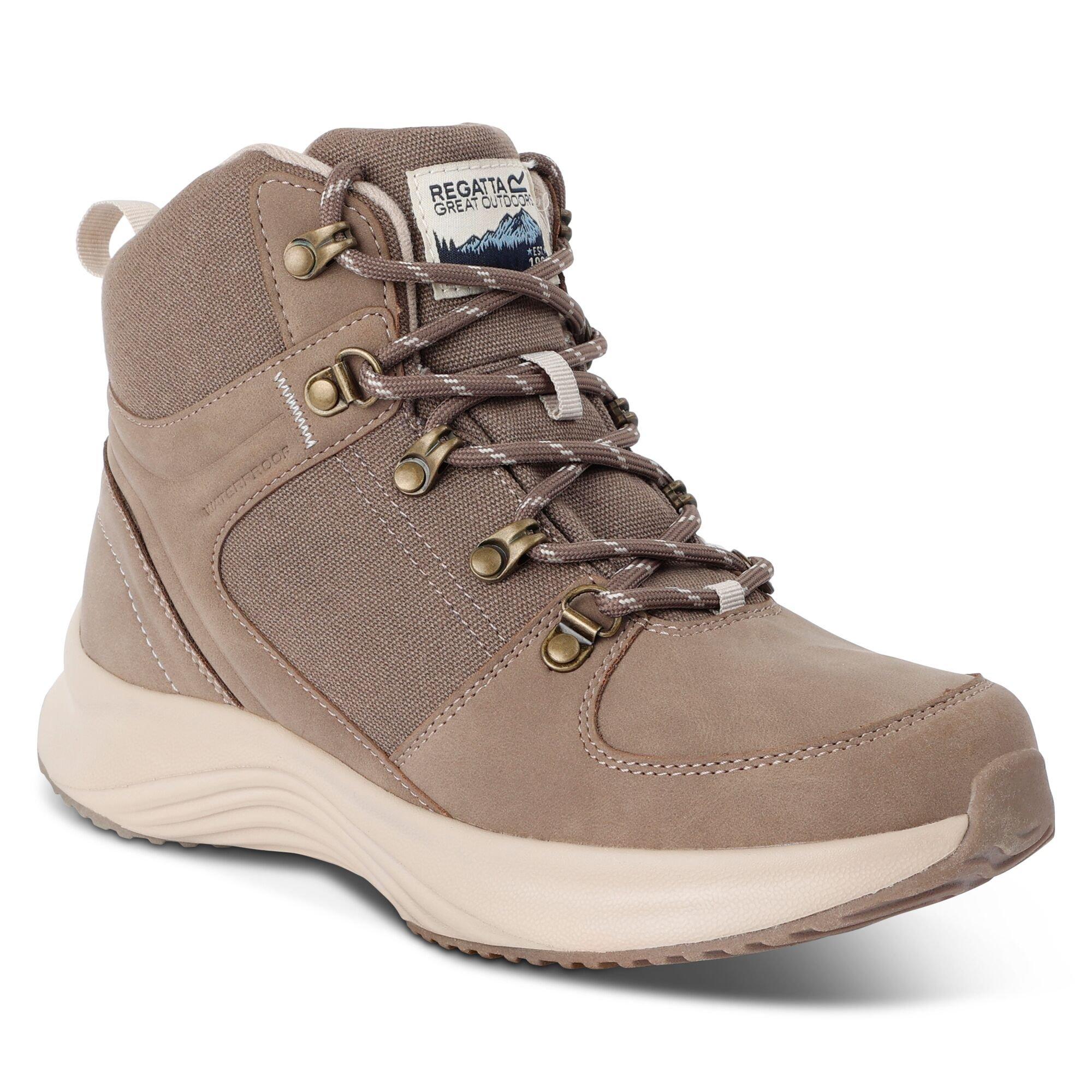 Beige - Regatta - Women's Sambrook Waterproof Hiking Boots - 8