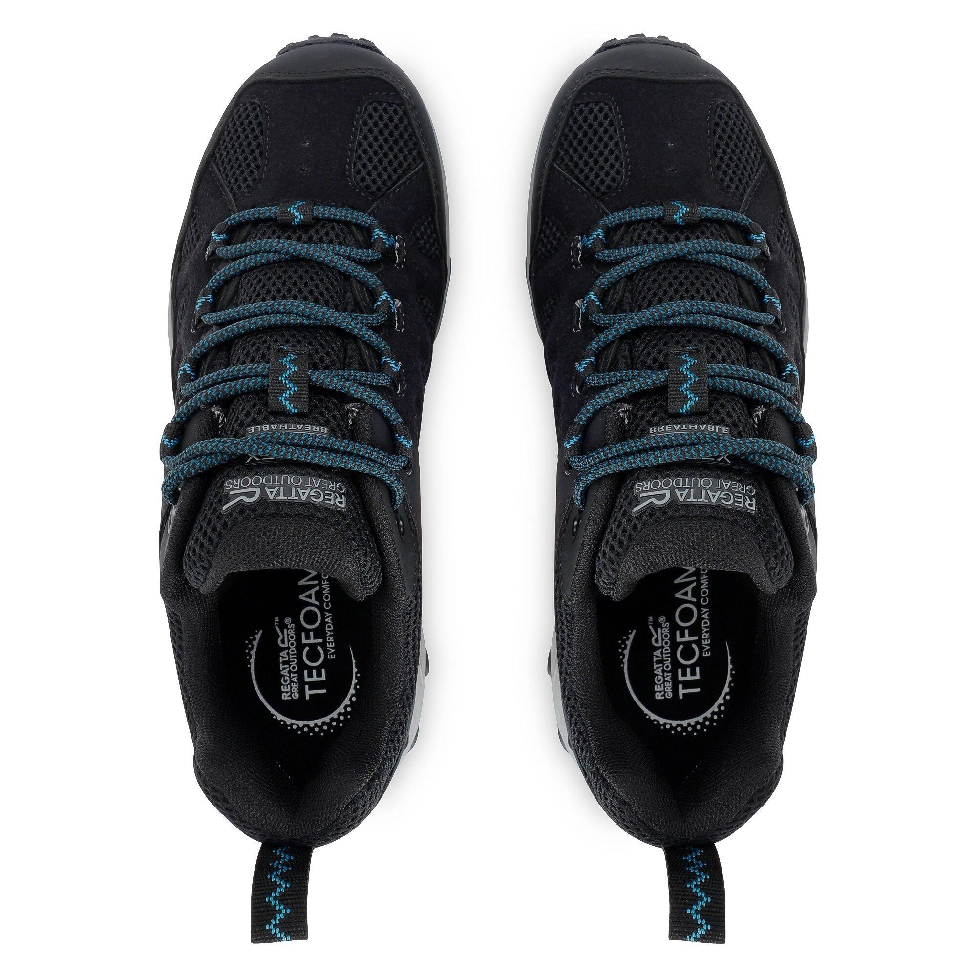 Black - Regatta - Womens Edgepoint IV Low Waterproof Walking Shoes - 12