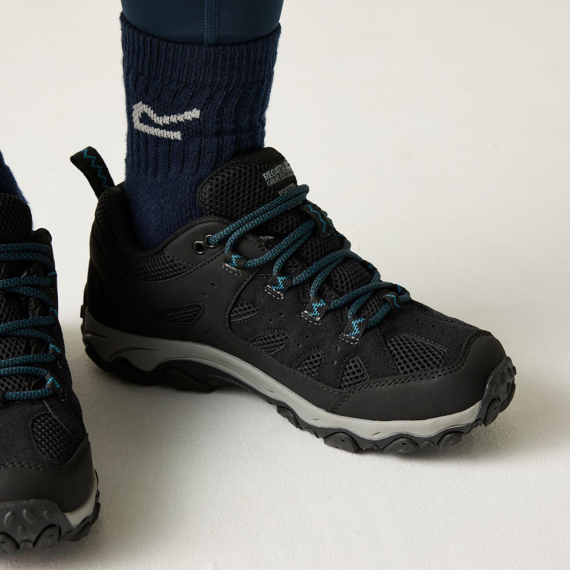 Black - Regatta - Womens Edgepoint IV Low Waterproof Walking Shoes - 4