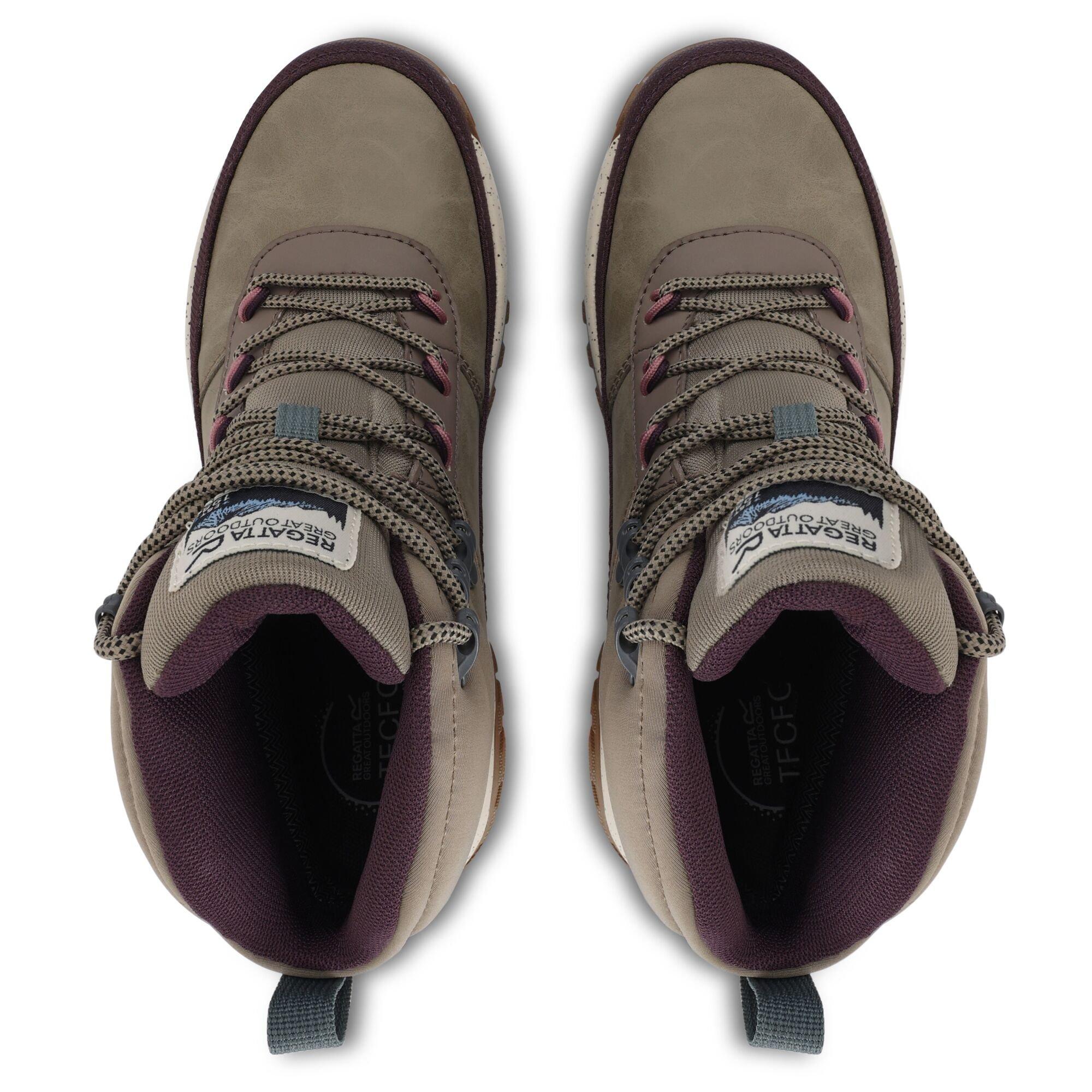 Fig Purple - Regatta - Women's Shayford ISOTEX Waterproof Synthetic Leather Waterproof Hiking Boots - 11