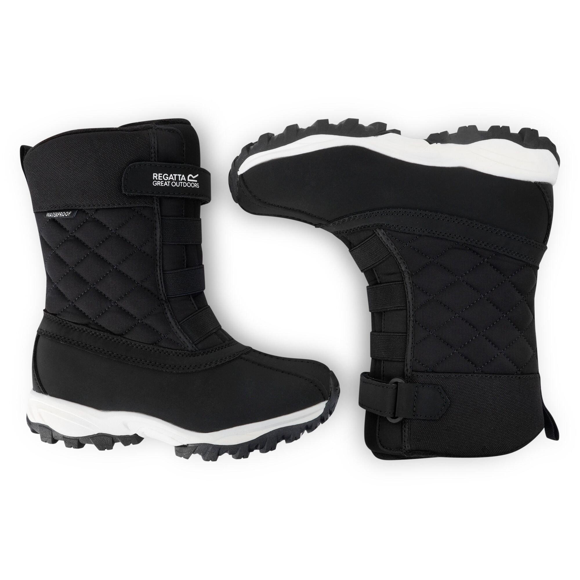 Black - Regatta - Unisex Kids' Moritz Snow Boots - 3