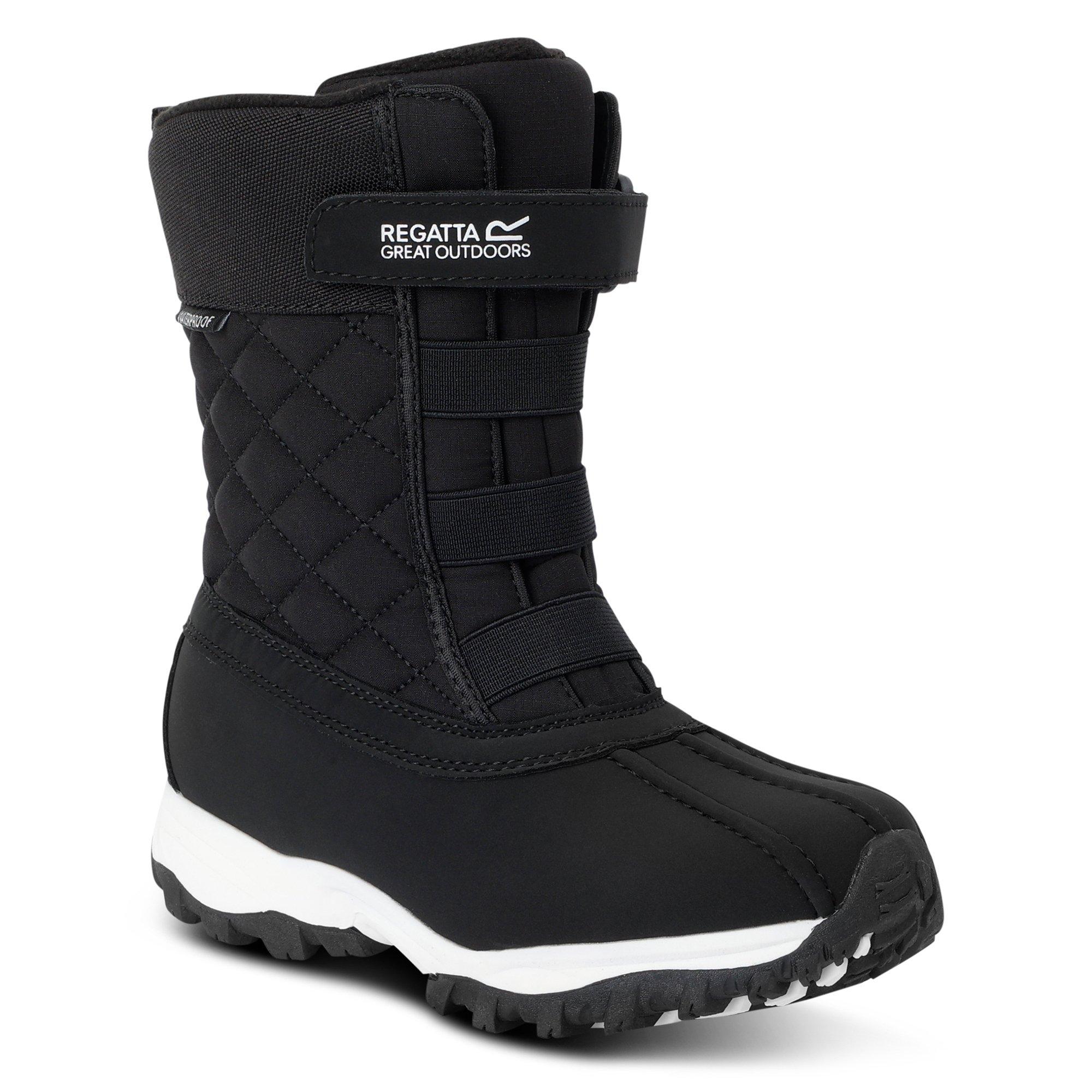 Black - Regatta - Unisex Kids' Moritz Snow Boots - 4
